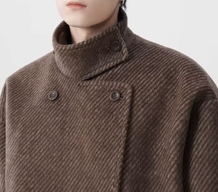 Vintage Retro Y2k Wool Blend Warm Loose Trendy Coat Jacket Size US L / EU 52-54 / 3 - 6 Thumbnail