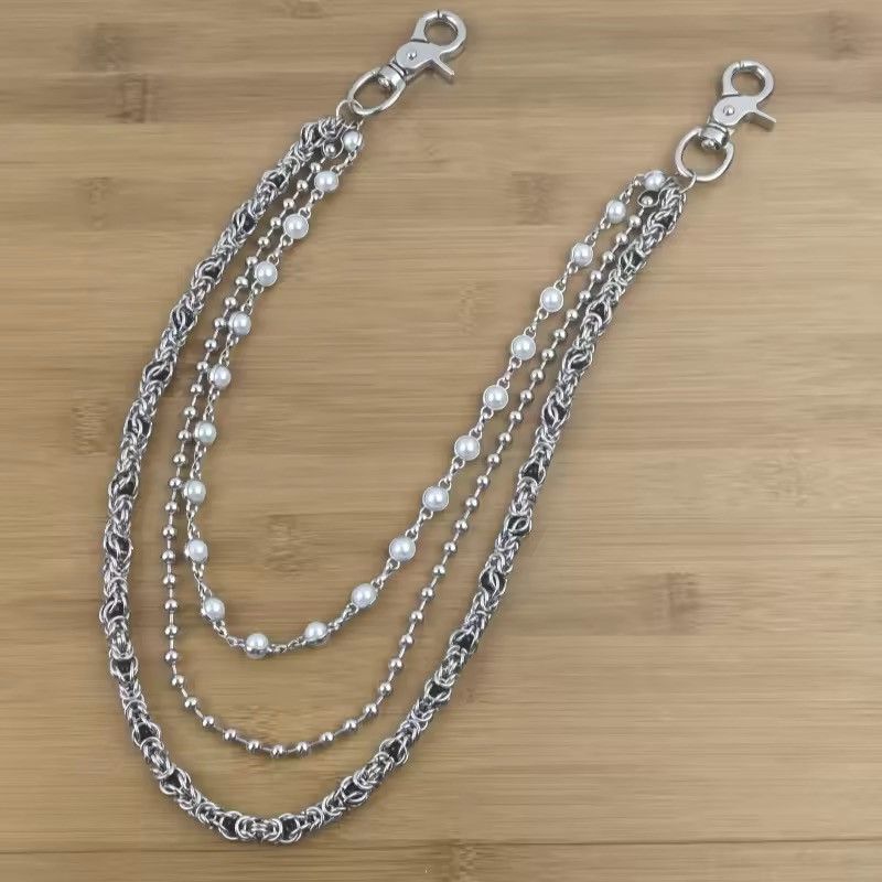Vintage Multilayer Bead Wallet Chain Size ONE SIZE - 4 Thumbnail