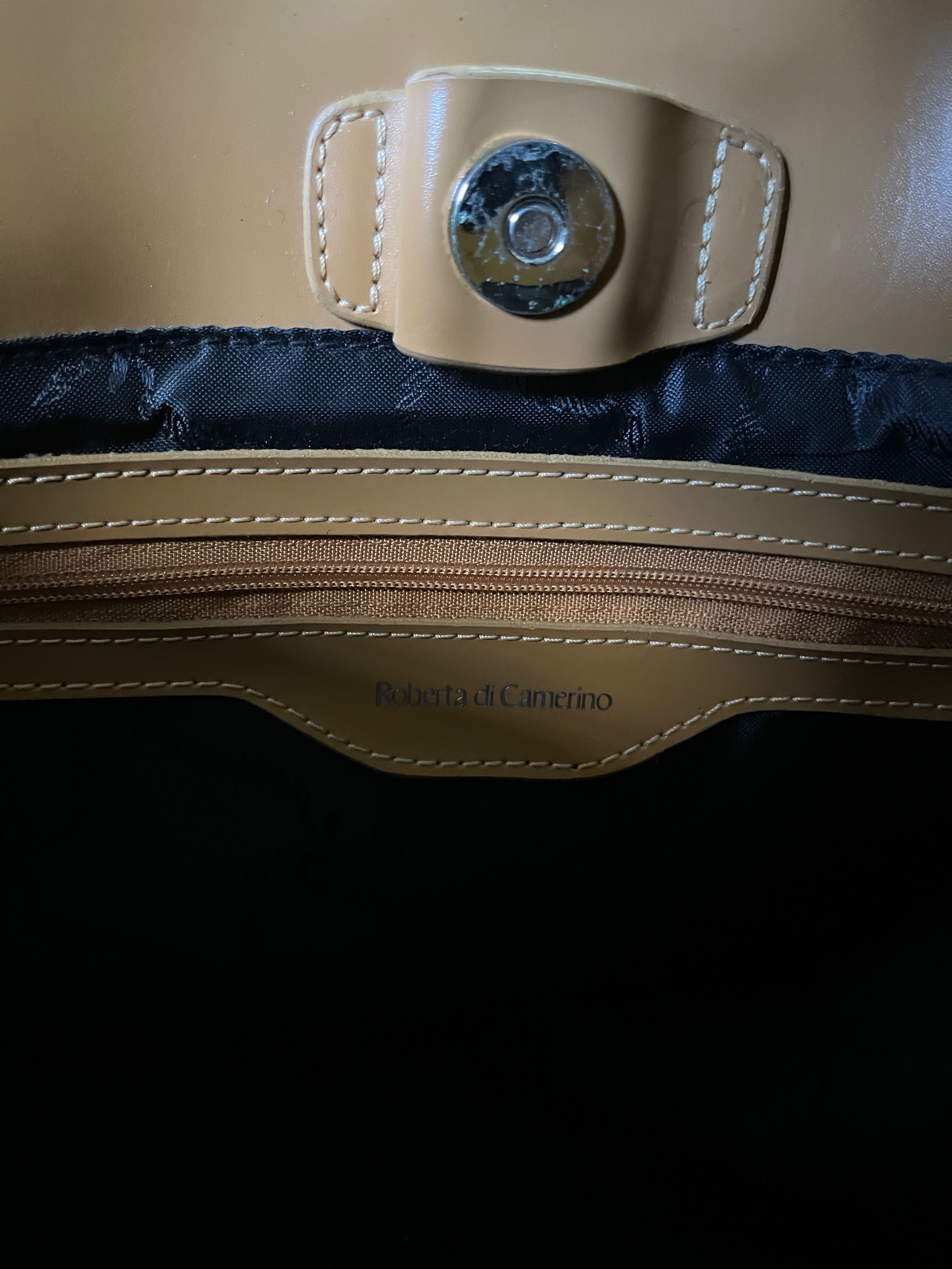 Roberta di Camerino Top Handle Leather Bag with R Brand’s Signature Size ONE SIZE - 9 Thumbnail