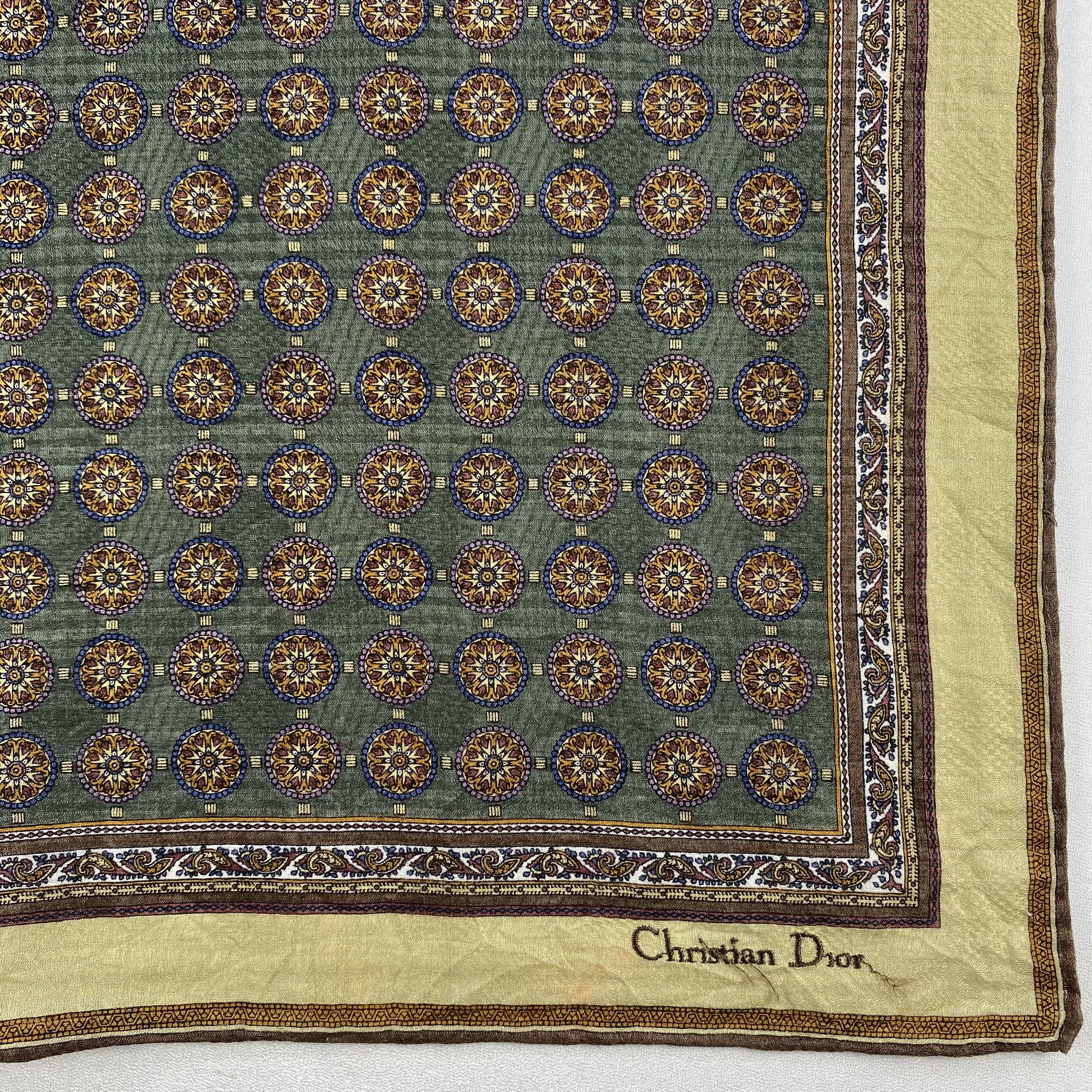 Vintage Christian Dior Monsieur Bandana/ Handkerchief / Neckerchief Size ONE SIZE - 3 Thumbnail