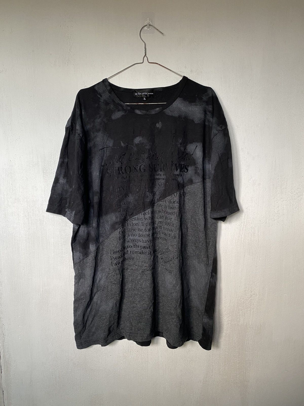 If Six Was Nine × In The Attic × Le Grande Bleu (L.G.B.) In The Attic Poem Smoke Colour Tshirt Size US XL / EU 56 / 4 - 1 Thumbnail