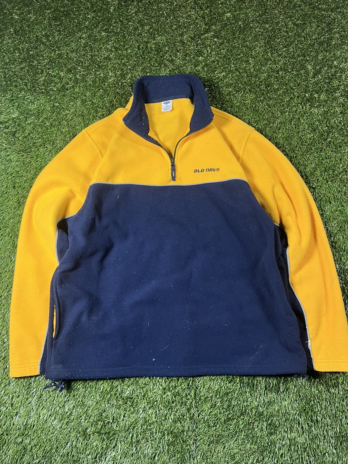 Old Navy Vintage Y2k Old Navy Two Toned Fleece Fall Pullover Jacket Size US XL / EU 56 / 4 - 1 Thumbnail
