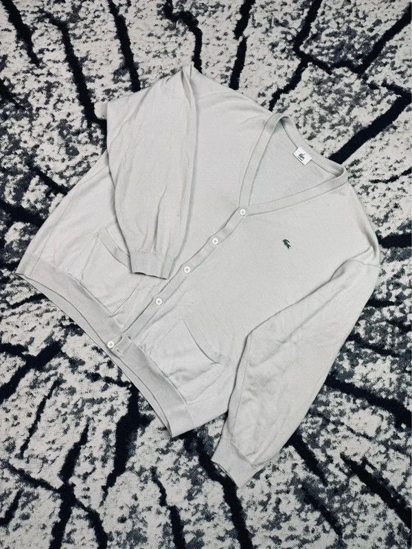 Lacoste Lacoste Cardigan Sweater Gray 3XL Size US XXL / EU 58 / 5 - 2 Thumbnail