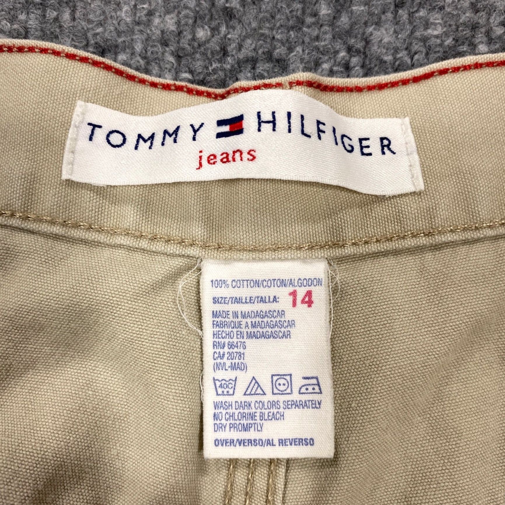 Tommy Hilfiger VINTAGE Tommy Hilfiger Carpenter Pants Womens 14 Khaki Tan Wide Leg Utility Workwear Size 36" / US 14 / IT 50 - 4 Thumbnail
