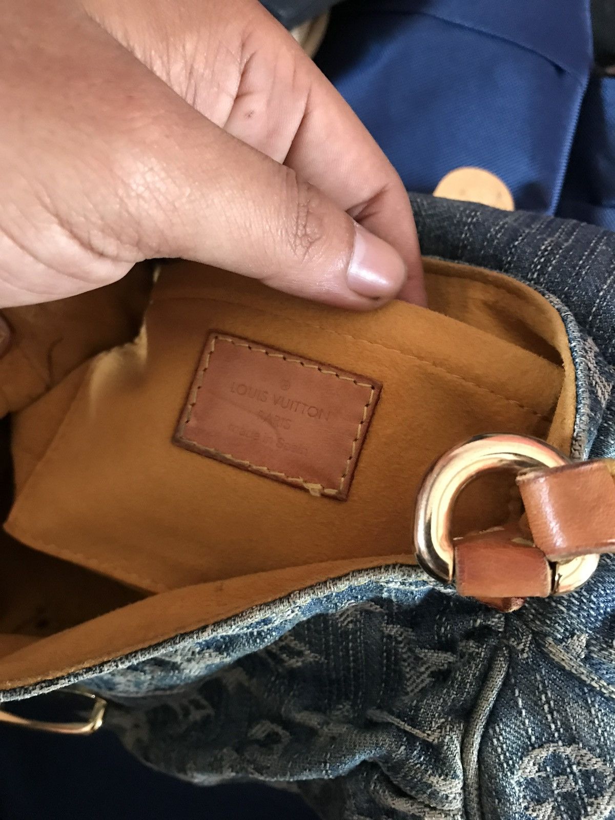 Louis Vuitton Vintage Denim Louis Vuitton Size ONE SIZE - 4 Thumbnail