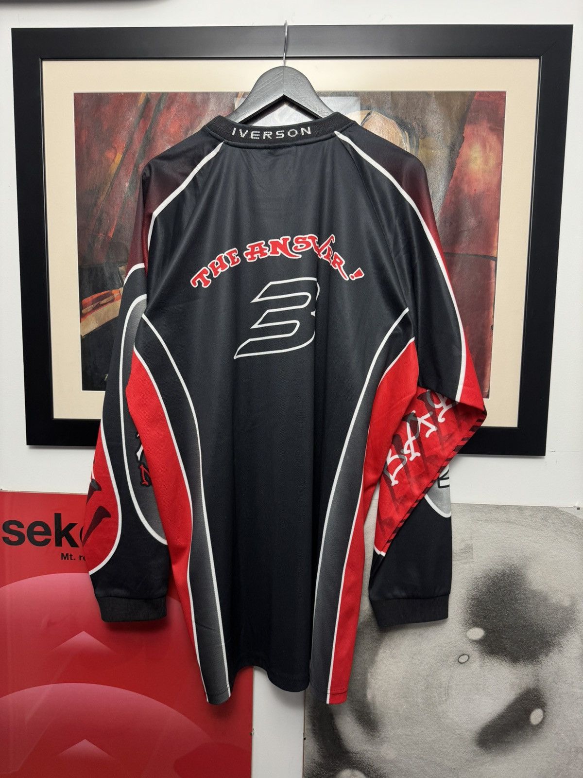Reebok Reebok Iverson Limited Edition Moto Jersey Vintage Archive Size US XXL / EU 58 / 5 - 2 Thumbnail