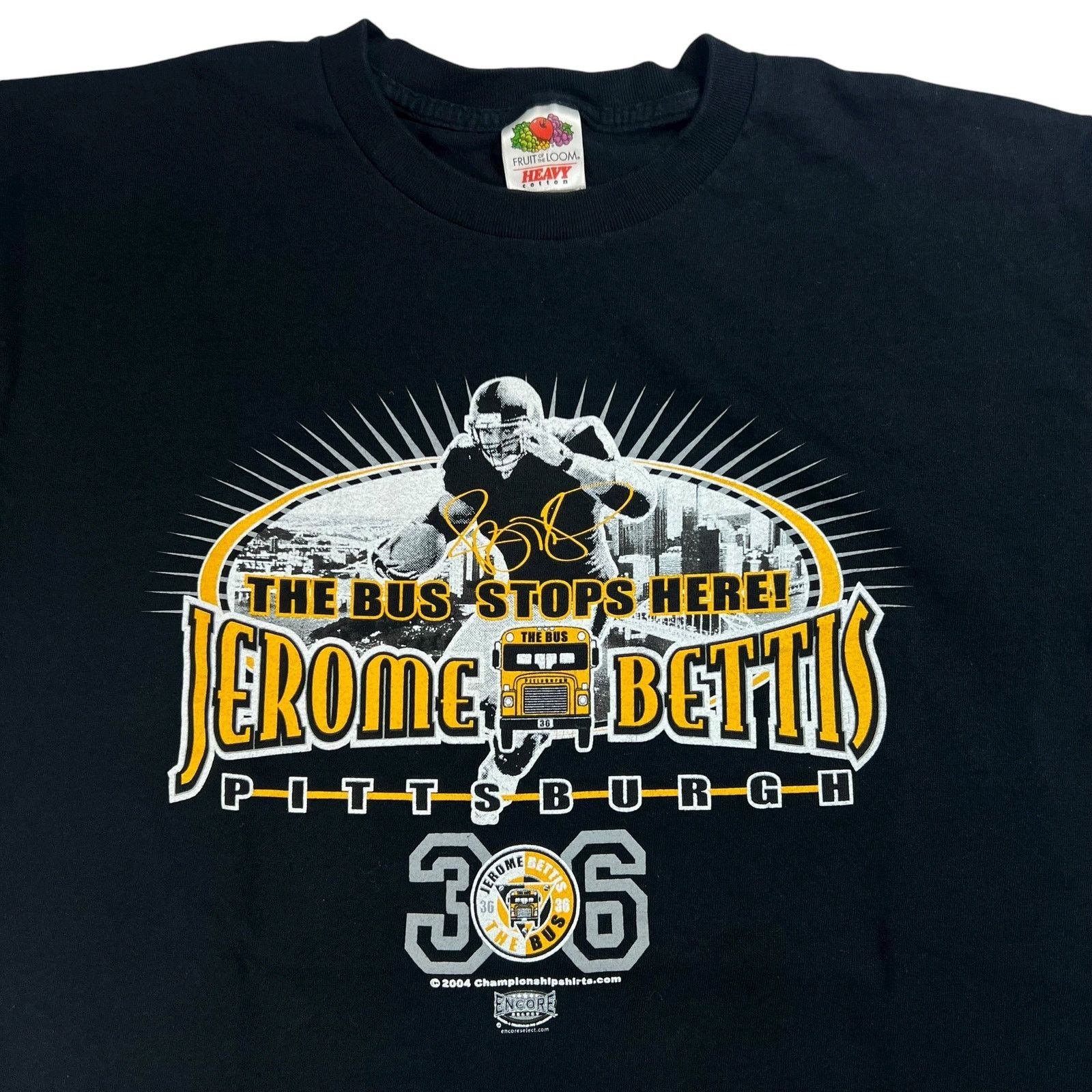 NFL × Vintage Vintage 2004 Pittsburgh Steelers Jerome Bettis “The Bus” tee Size US M / EU 48-50 / 2 - 2 Thumbnail