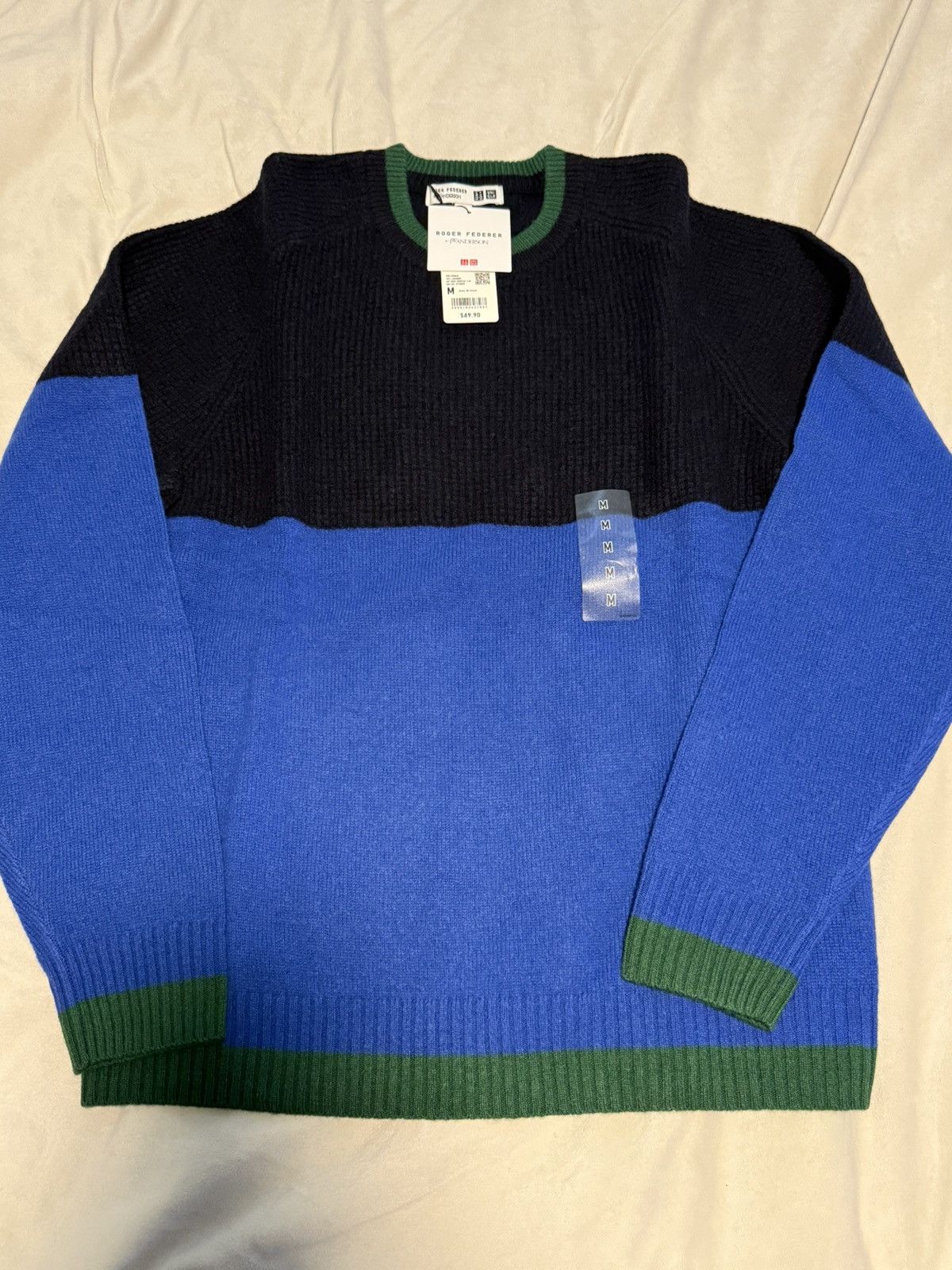 JW Anderson JW Anderson 100% Lambswool sweater Roger Federer Uniqlo Size US M / EU 48-50 / 2 - 1 Thumbnail