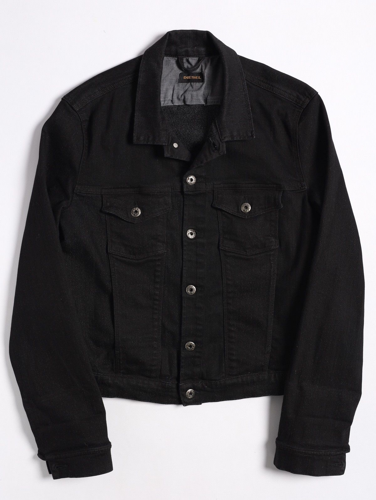 Diesel Diesel Denim Jeans Jacket Crop Black Size XL / US 12-14 / IT 48-50 - 1 Thumbnail