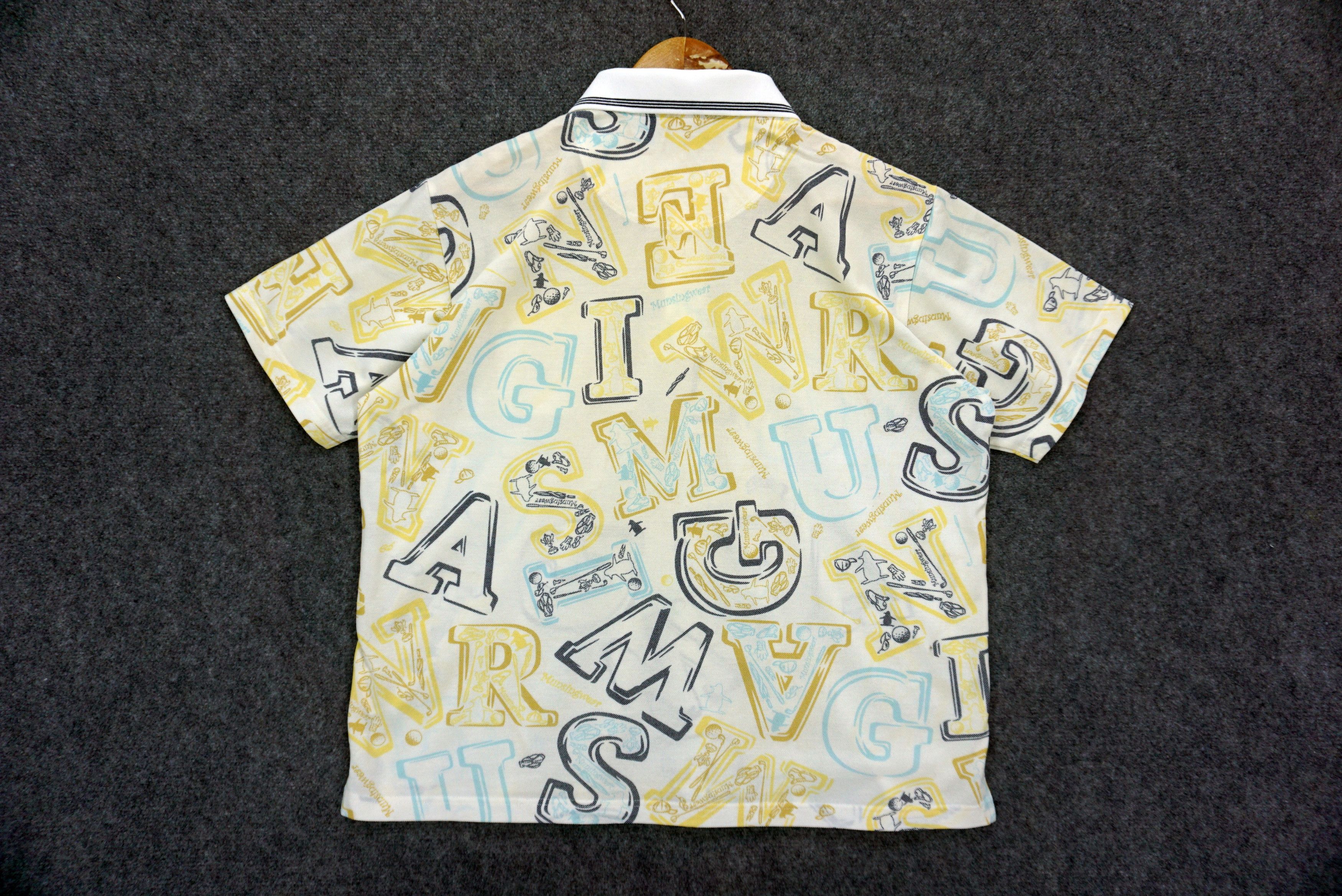 Grand Slam Vintage Munsingwear Penguin Abstract Full Print Boxy Shirt Size US L / EU 52-54 / 3 - 2 Thumbnail