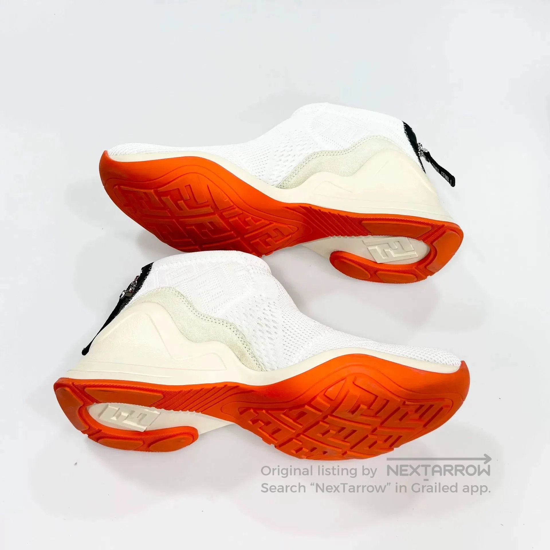 Fendi FENDI White Orange Sneakers. Size US 6.5 / IT 36.5 - 3 Thumbnail