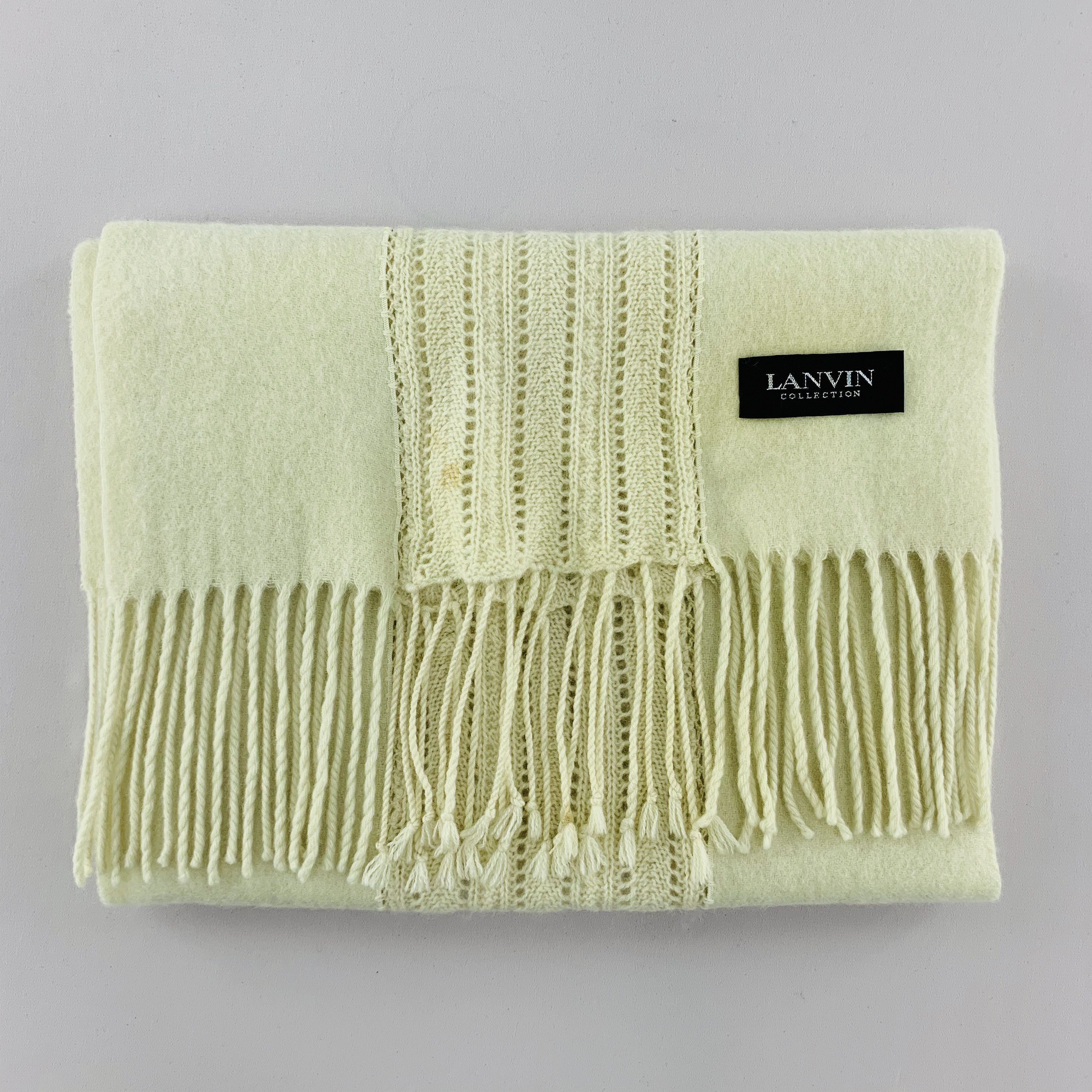 Lanvin Lanvin Scarf Wool Muffler Neck Wrap BL4109 Size ONE SIZE - 5 Thumbnail