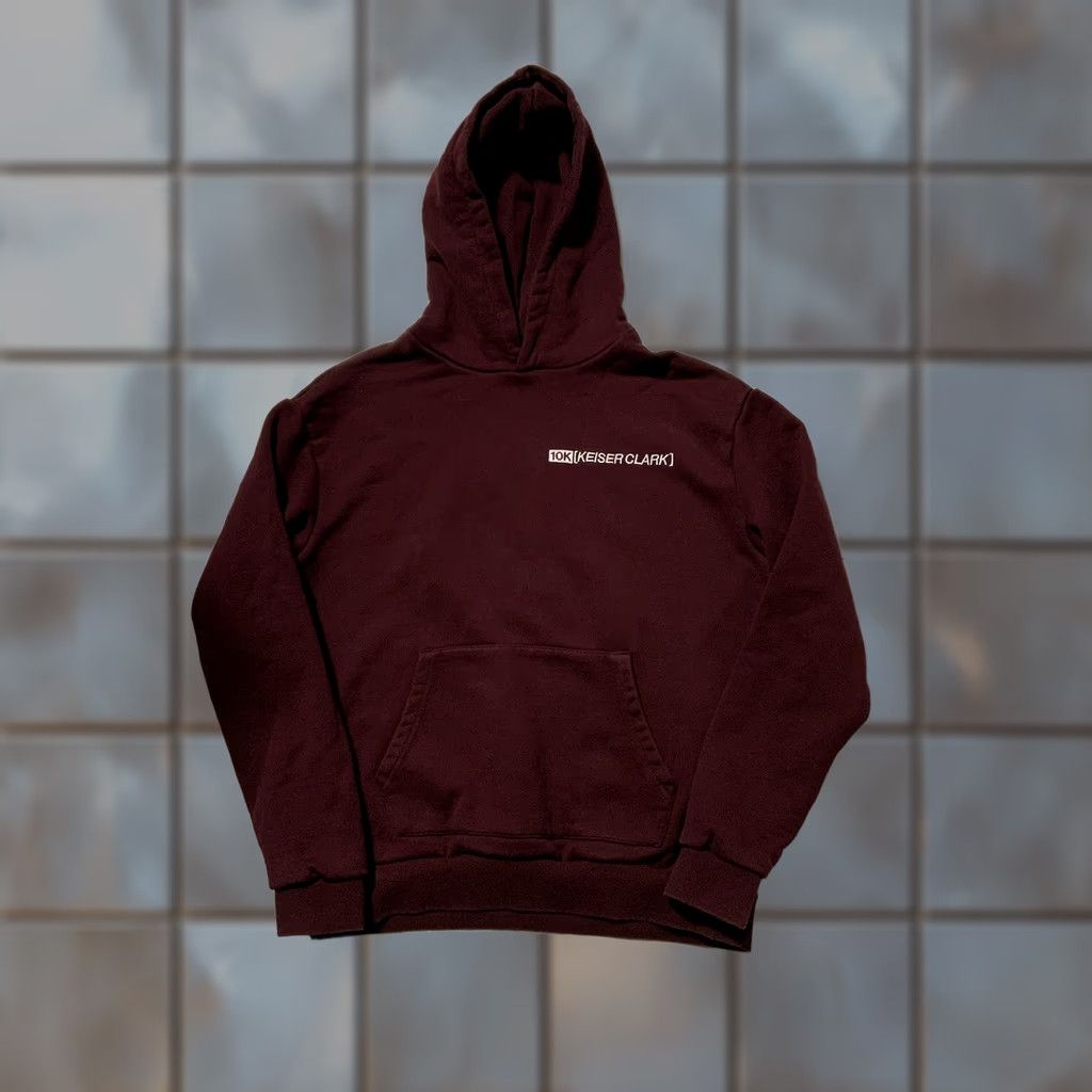Keiser Clark VINTAGE Keiser Clark X 10K Projects TenThousand Records Voices Terry Fleece Hoodie Sz. M Burgundy Mens Pullover Knit Fleece Hoodie Sizing M Size US M / EU 48-50 / 2 - 1 Thumbnail