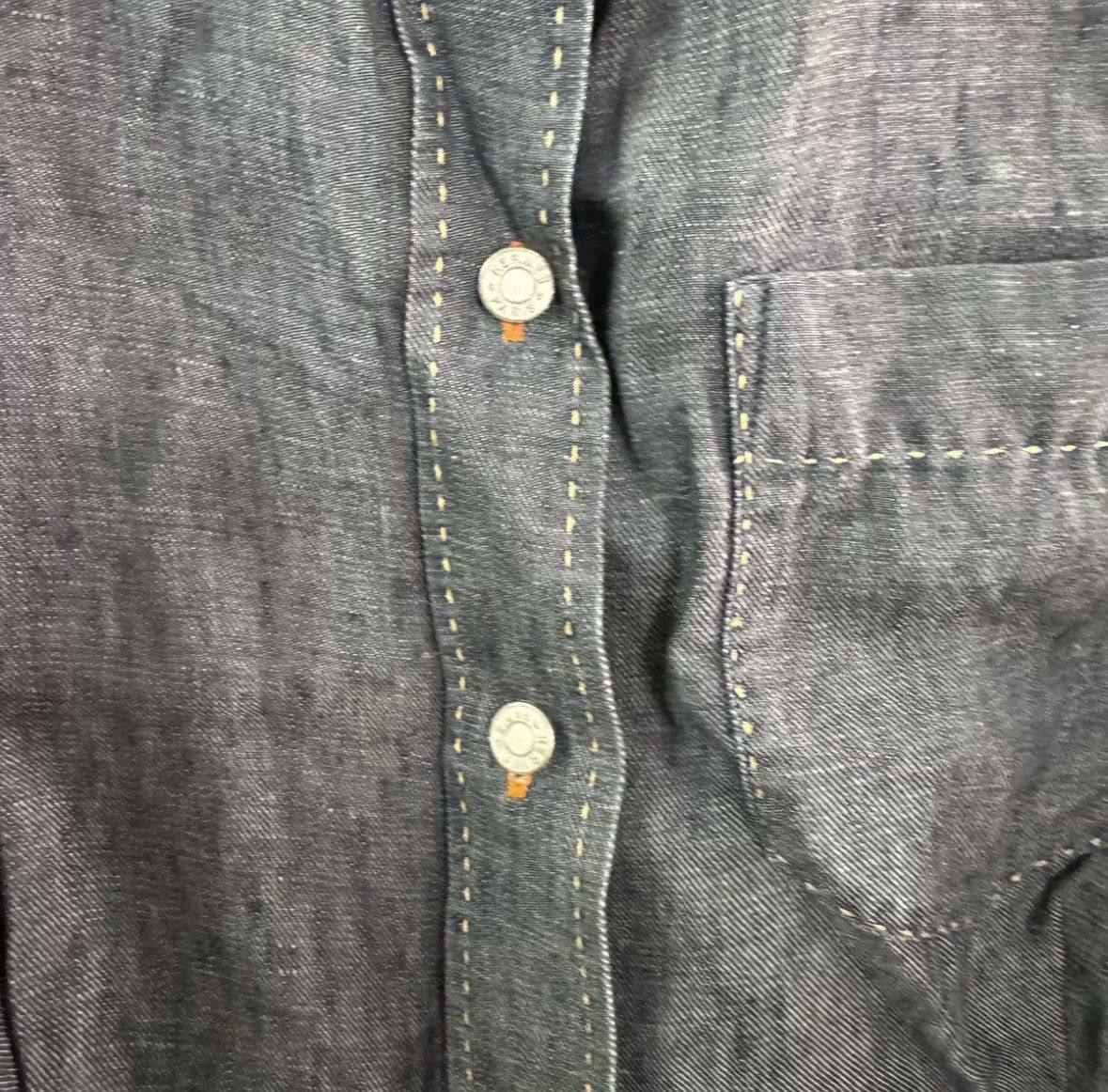 Hermes Hermes denim sleeveless shirt Size US S / EU 44-46 / 1 - 3 Thumbnail