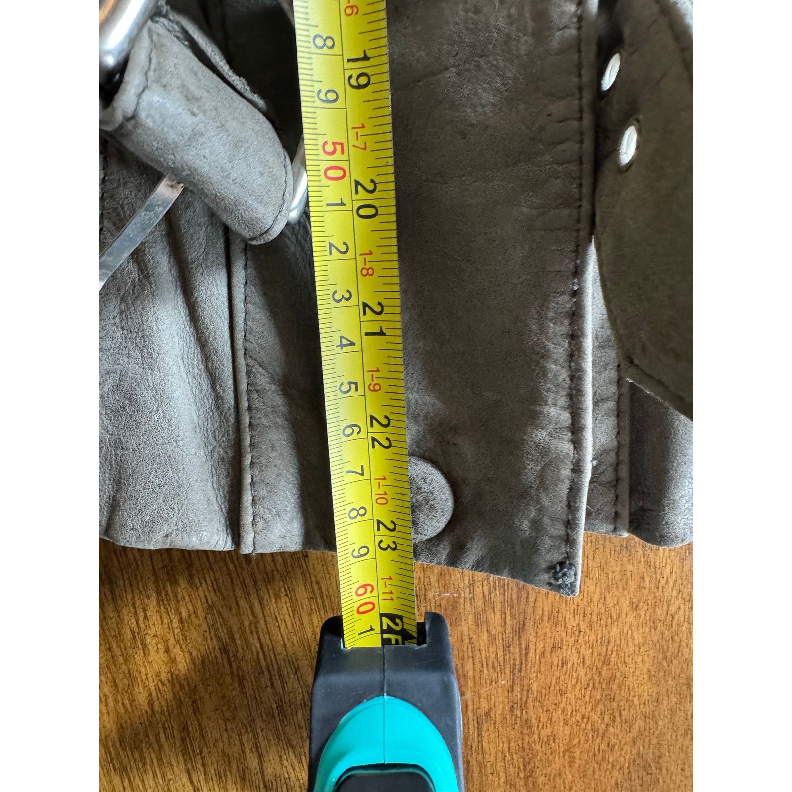 Other Vintage NYC Boutique Motorcycle Gray Cropped Leather Jacket Size M / US 6-8 / IT 42-44 - 12 Thumbnail
