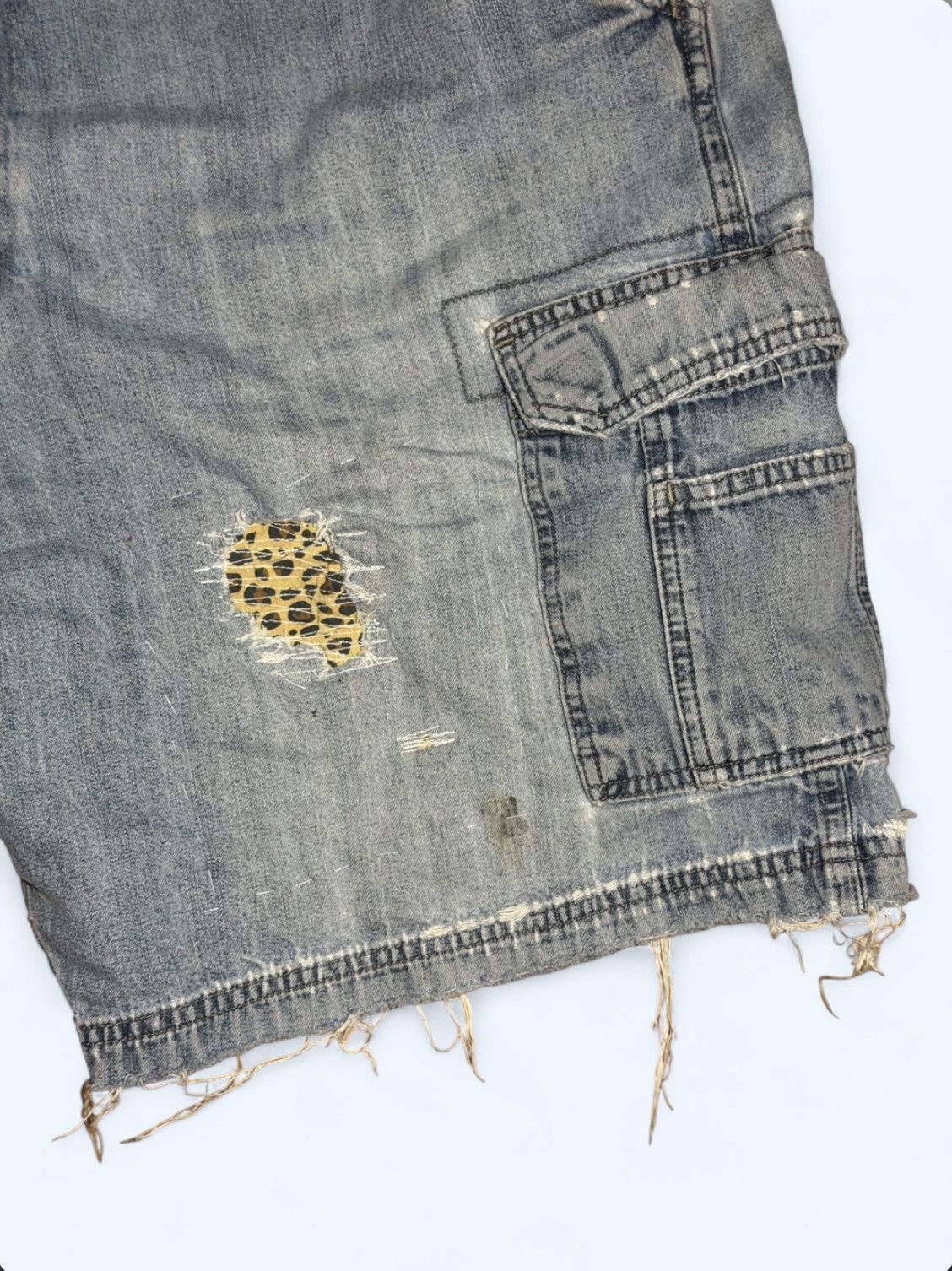 Wrangler Custom Stitched Cheetah Jorts Size US 38 / EU 54 - 3 Thumbnail