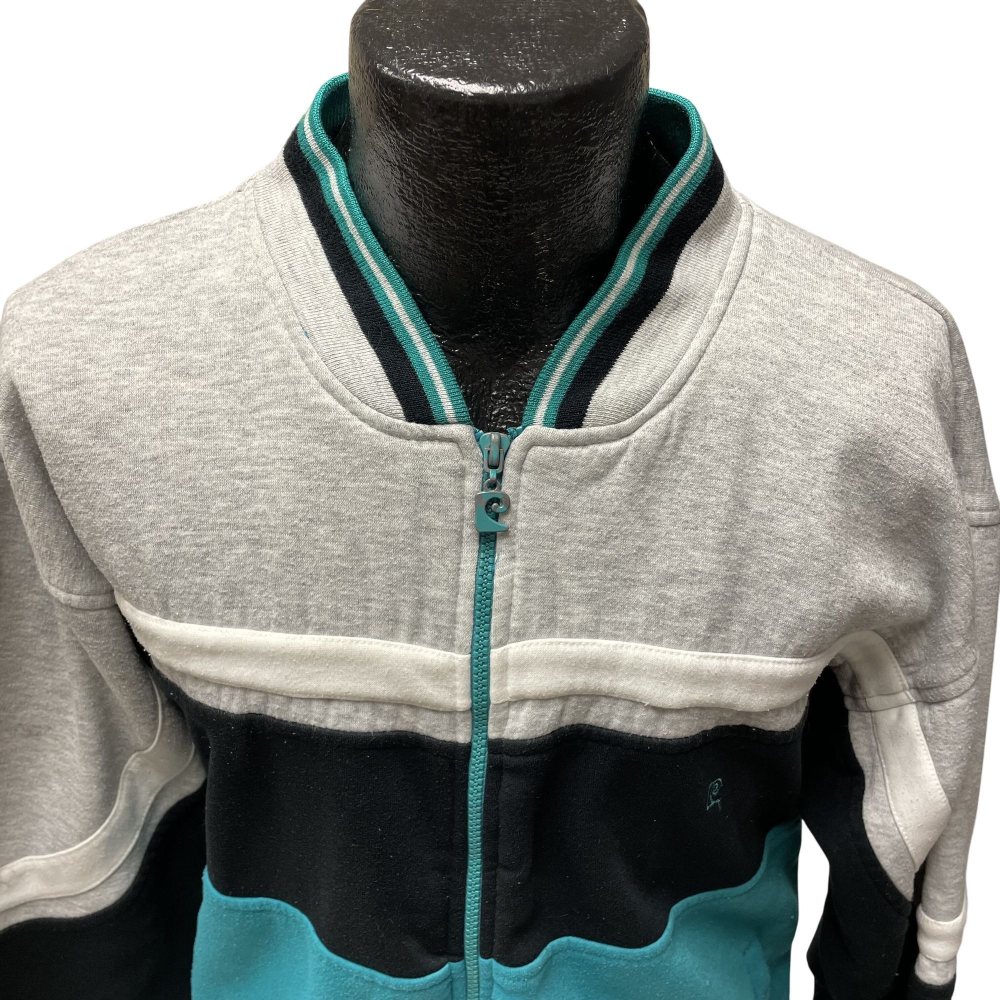 Pierre Cardin Vtg Pierre Cardin HEATHER COLORBLOCK TRI BLEND Jacket Size US XL / EU 56 / 4 - 3 Thumbnail