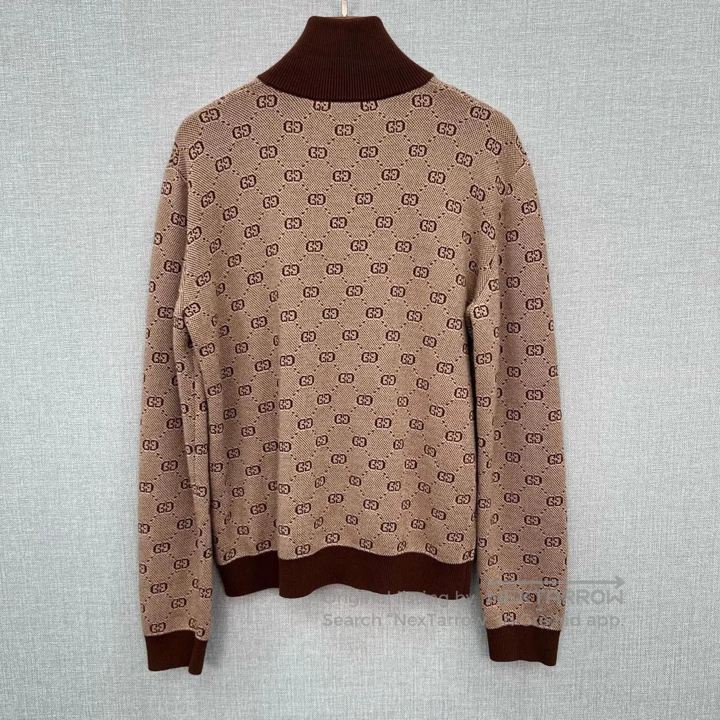Gucci Gucci Brown GG Logo Zip Knit Jacket. Size US S / EU 44-46 / 1 - 2 Thumbnail
