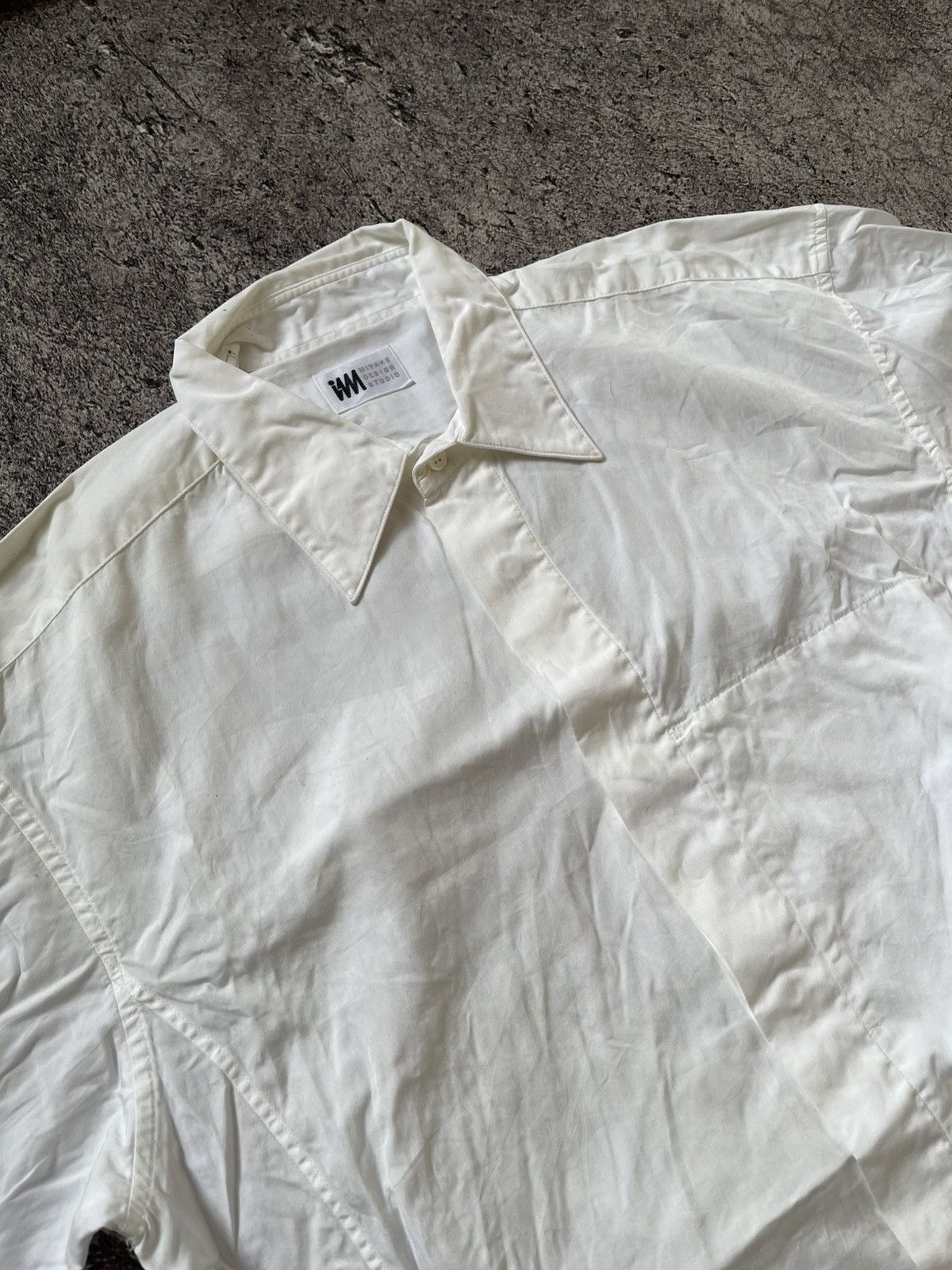 Issey Miyake Vintage Issey Miyake basic white shirt Size US M / EU 48-50 / 2 - 6 Thumbnail