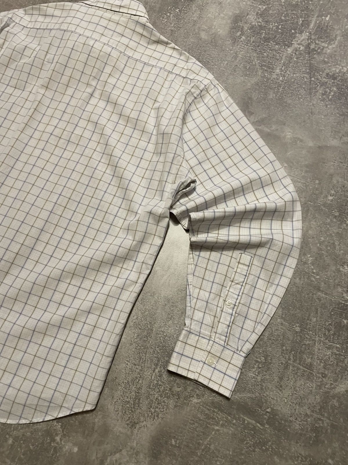 Vintage Vintage YSL Yves Saint Laurent Checked Long Sleeve Shirt Size US XL / EU 56 / 4 - 16 Thumbnail