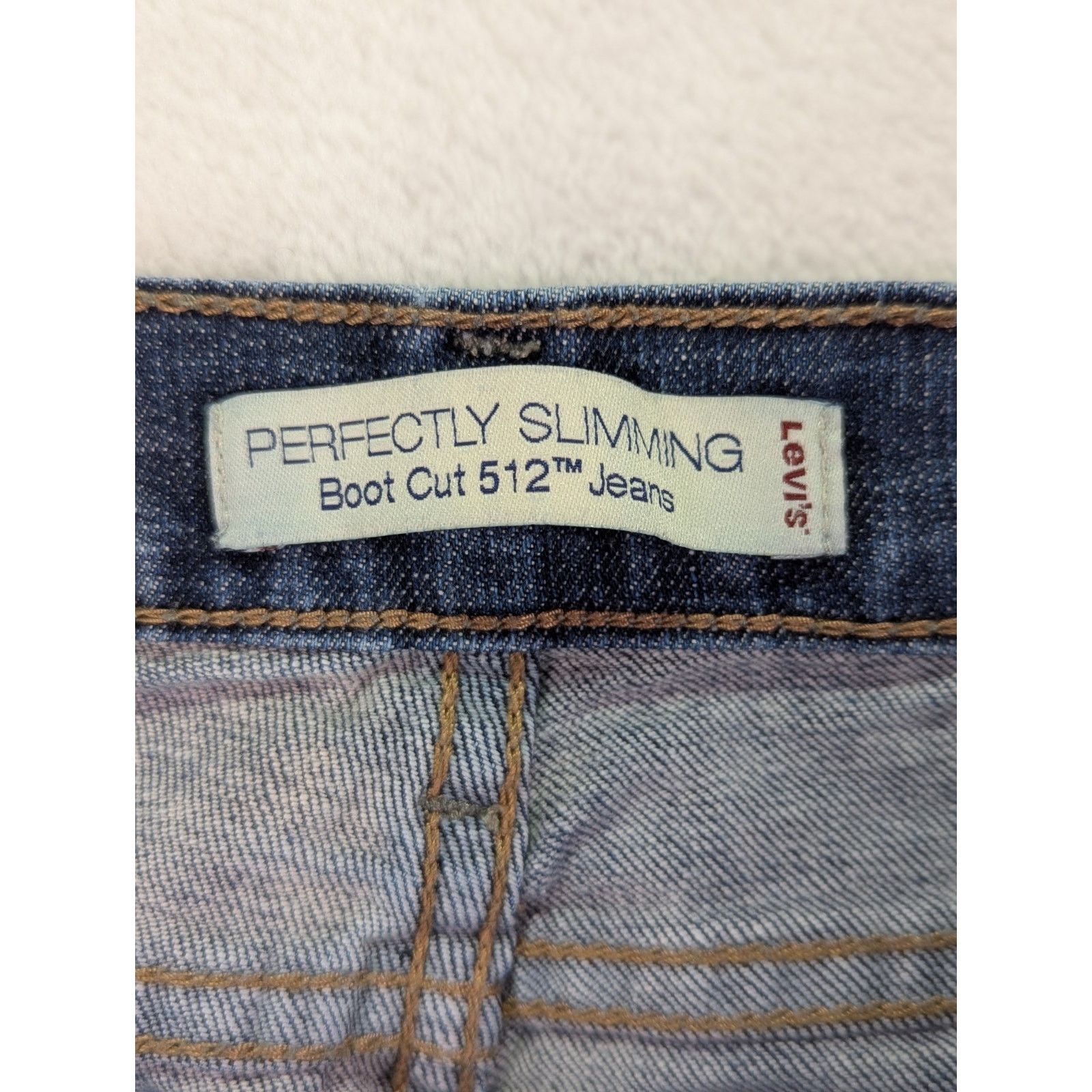Levi's 512 Bootcut Jeans Sz 6 S/C (Short/Curvy) Perfectly Slimming Size 28" / US 6 / IT 42 - 5 Thumbnail