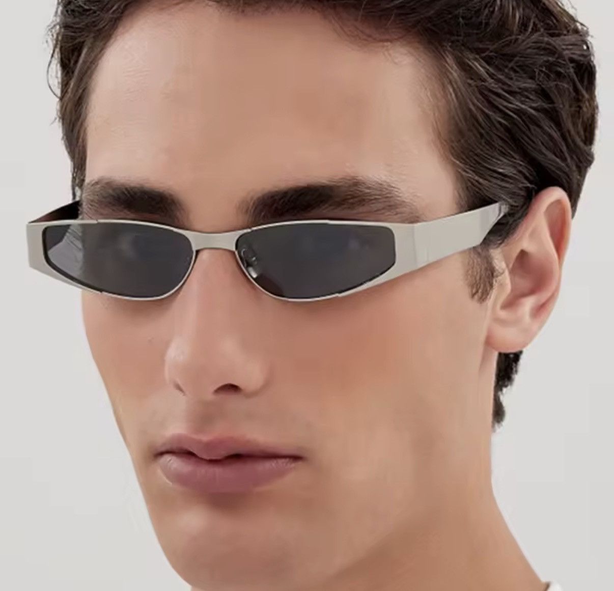 Other Streetwear Silver Metal Hip Hop Style Sunglasses Size ONE SIZE - 2 Thumbnail