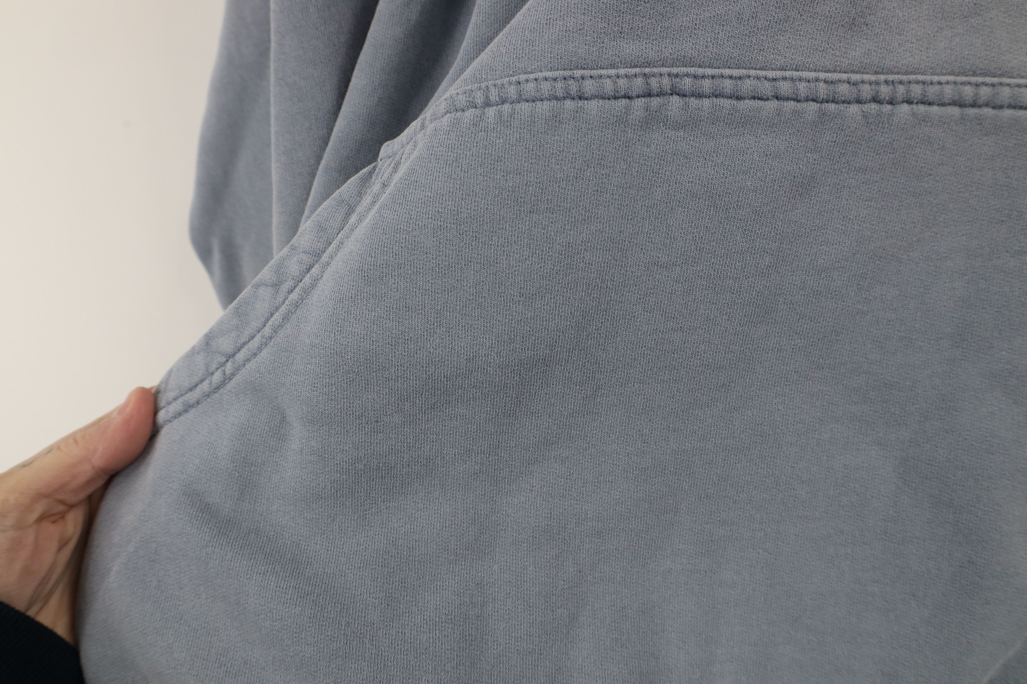Vintage Vintage 90s Streetwear Blank Stonewash Hoodie Sweatshirt Size US XXL / EU 58 / 5 - 5 Thumbnail