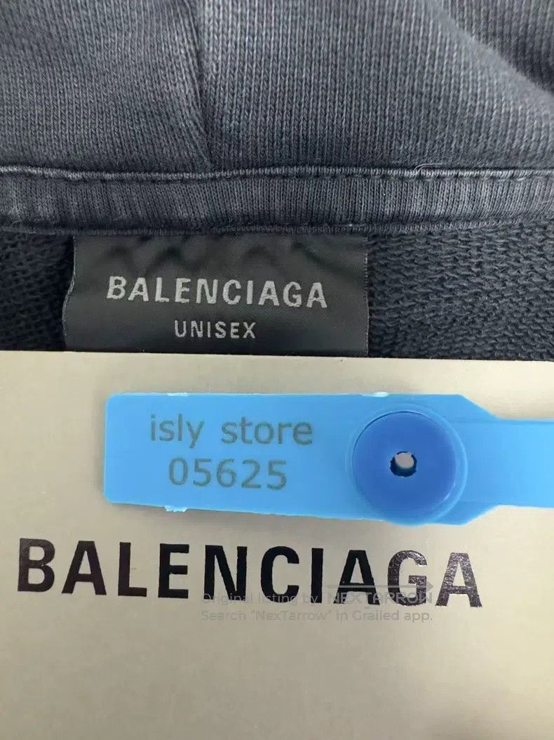 Balenciaga Balenciaga Letter Printed Hooded Long Sleeve Sweatshirt Size US M / EU 48-50 / 2 - 4 Thumbnail