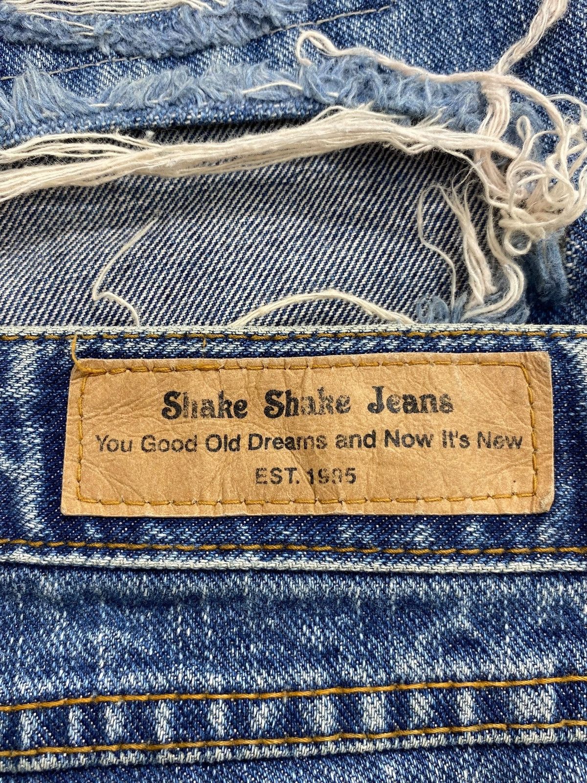 Japanese Brand Japanese Brand Blue Wash Distress Patch Style Flare Jeans Size US 30 / EU 46 - 13 Thumbnail