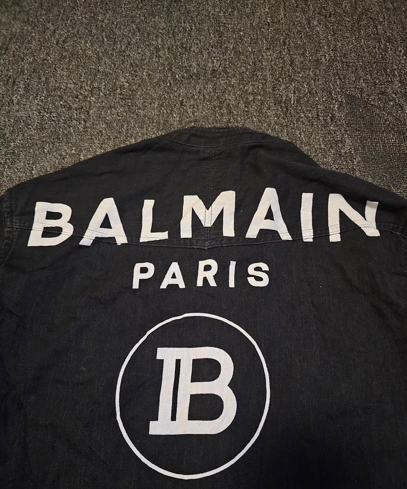 Balmain Balmain Men's Black Distressed Shirt. Q4 Size US M / EU 48-50 / 2 - 4 Thumbnail