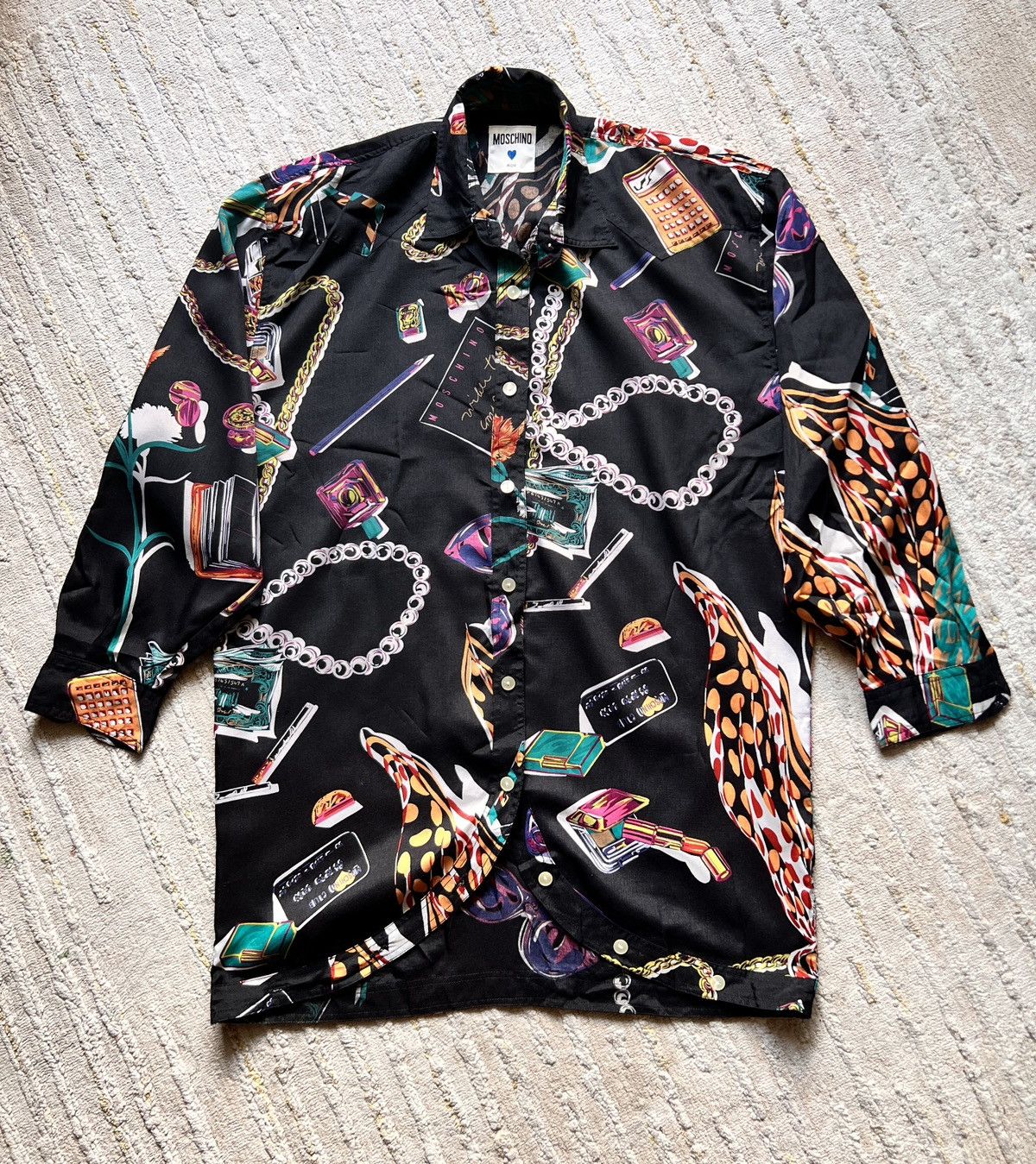 Love Moschino × Moschino Moschino Barouqe Long Button Ups Shirt Size M / US 6-8 / IT 42-44 - 1 Thumbnail