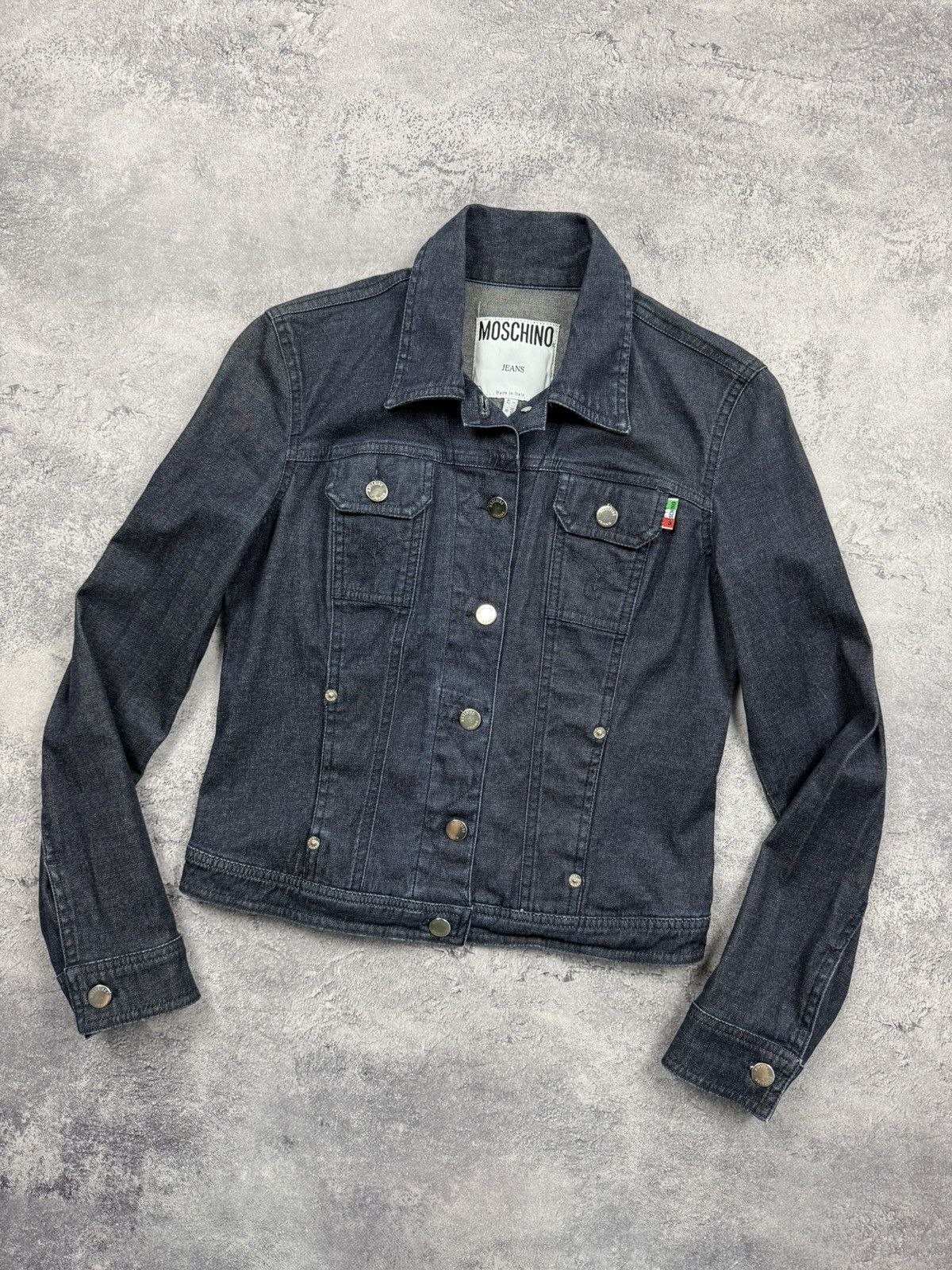 Moschino Vintage Moschino Jeans Denim Jacket Blazer Size M / US 6-8 / IT 42-44 - 4 Thumbnail