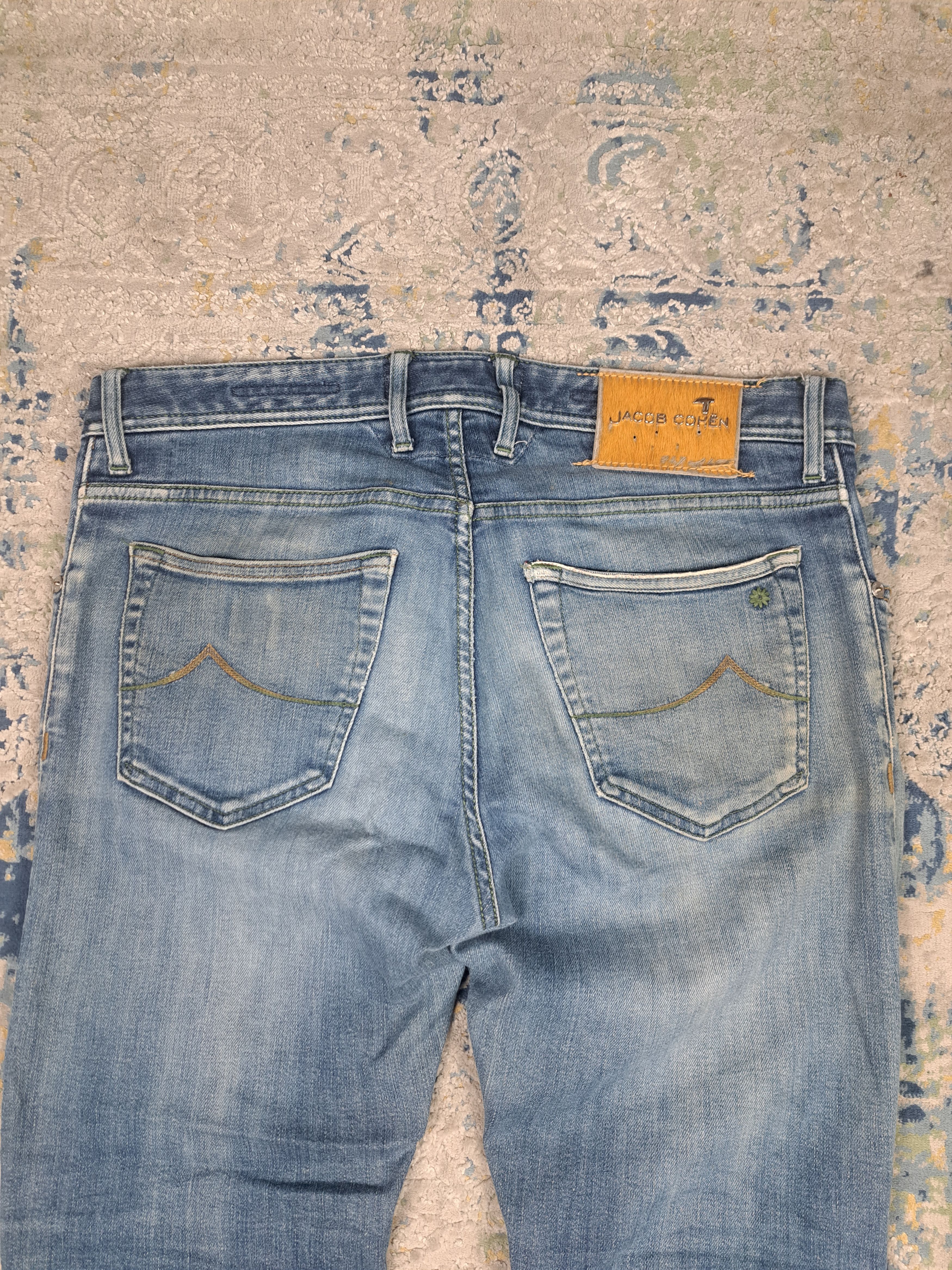 Jacob Cohen Jacob Cohen Pony Hair Patch Handmade Distressed Denim Size US 32 / EU 48 - 2 Thumbnail