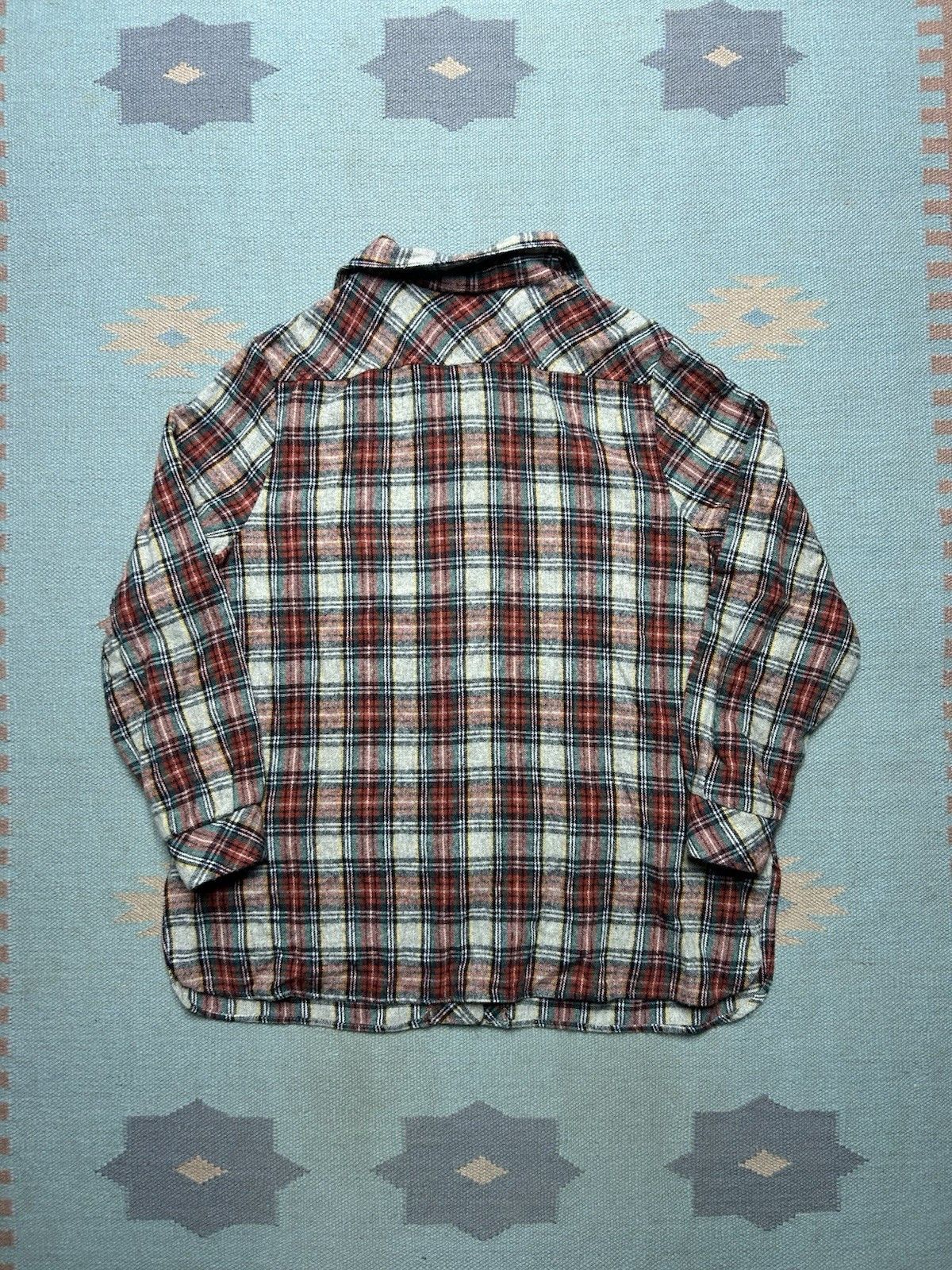 Vintage VTG 70s 49er shirt jacket shacket 2 pocket chore plaid large Size US L / EU 52-54 / 3 - 5 Thumbnail