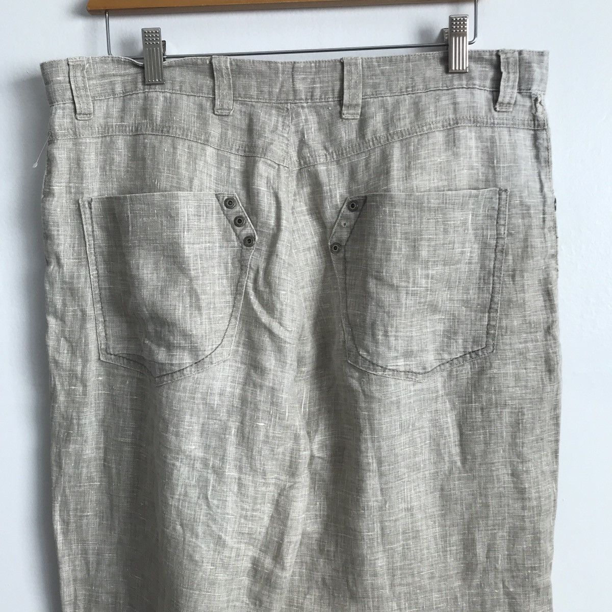 Zara Santoryo Textile 100% Linen Pant Mens EU 44 Size US 36 / EU 52 - 4 Thumbnail