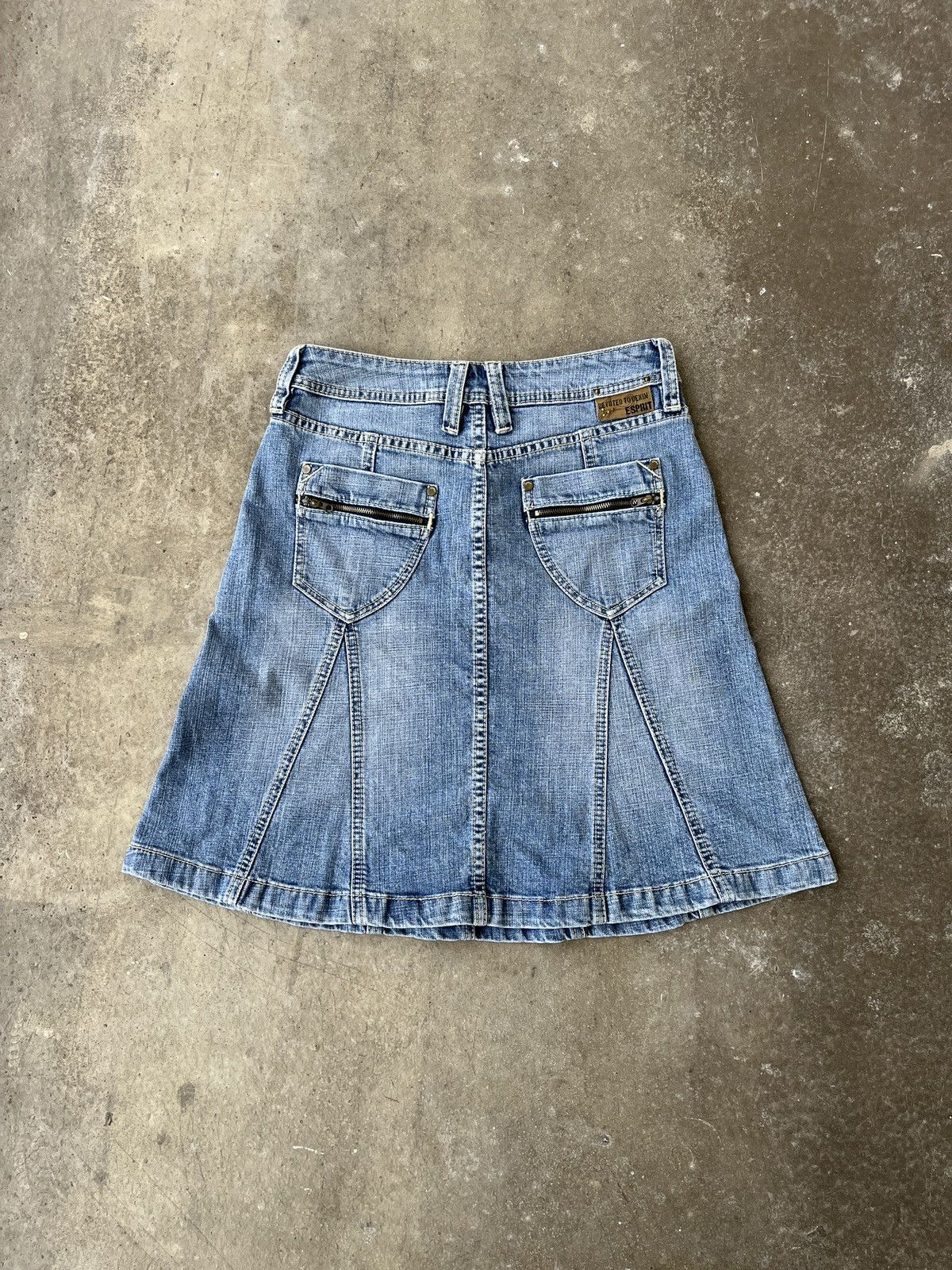 Vintage Vintage Denim y2k Mini Skirt Size 27" / US 4 / IT 40 - 7 Thumbnail