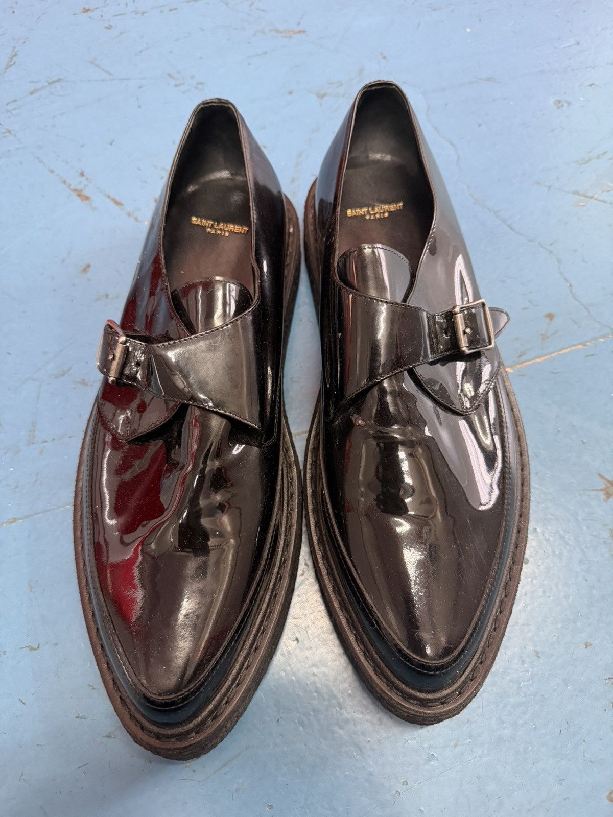 Saint Laurent Paris SAINT LAURENT BLACK CREEPERS Size US 12 / EU 45 - 4 Thumbnail