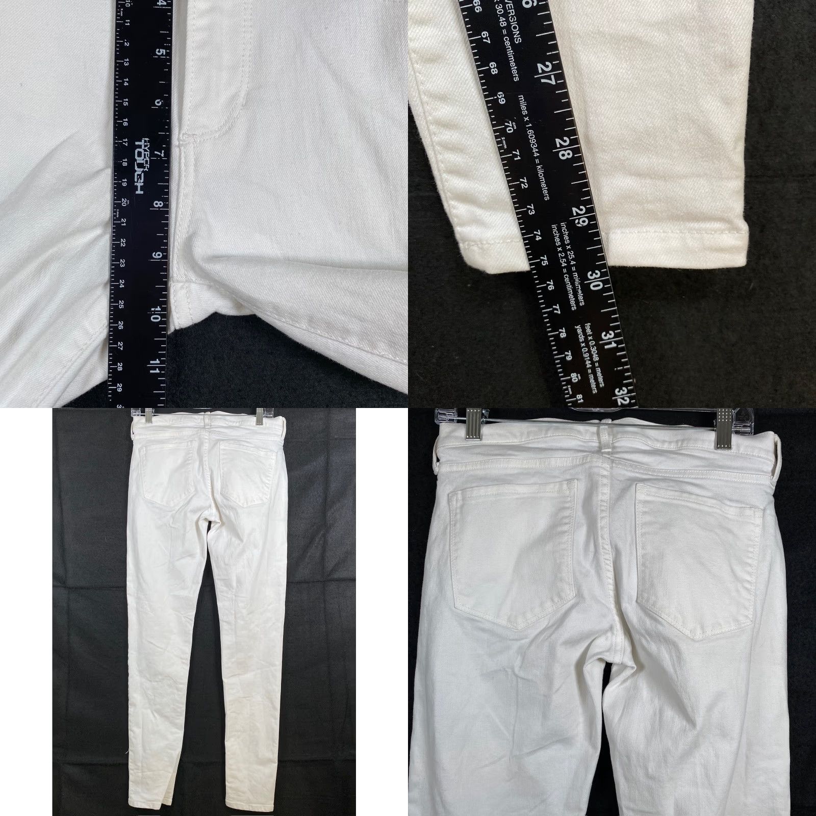 Banana Republic Banana Republic Womens Jeans White Premium Denim Skinny Fit Stretch 27 Jeans Womens Size 27" / US 4 / IT 40 - 8 Thumbnail