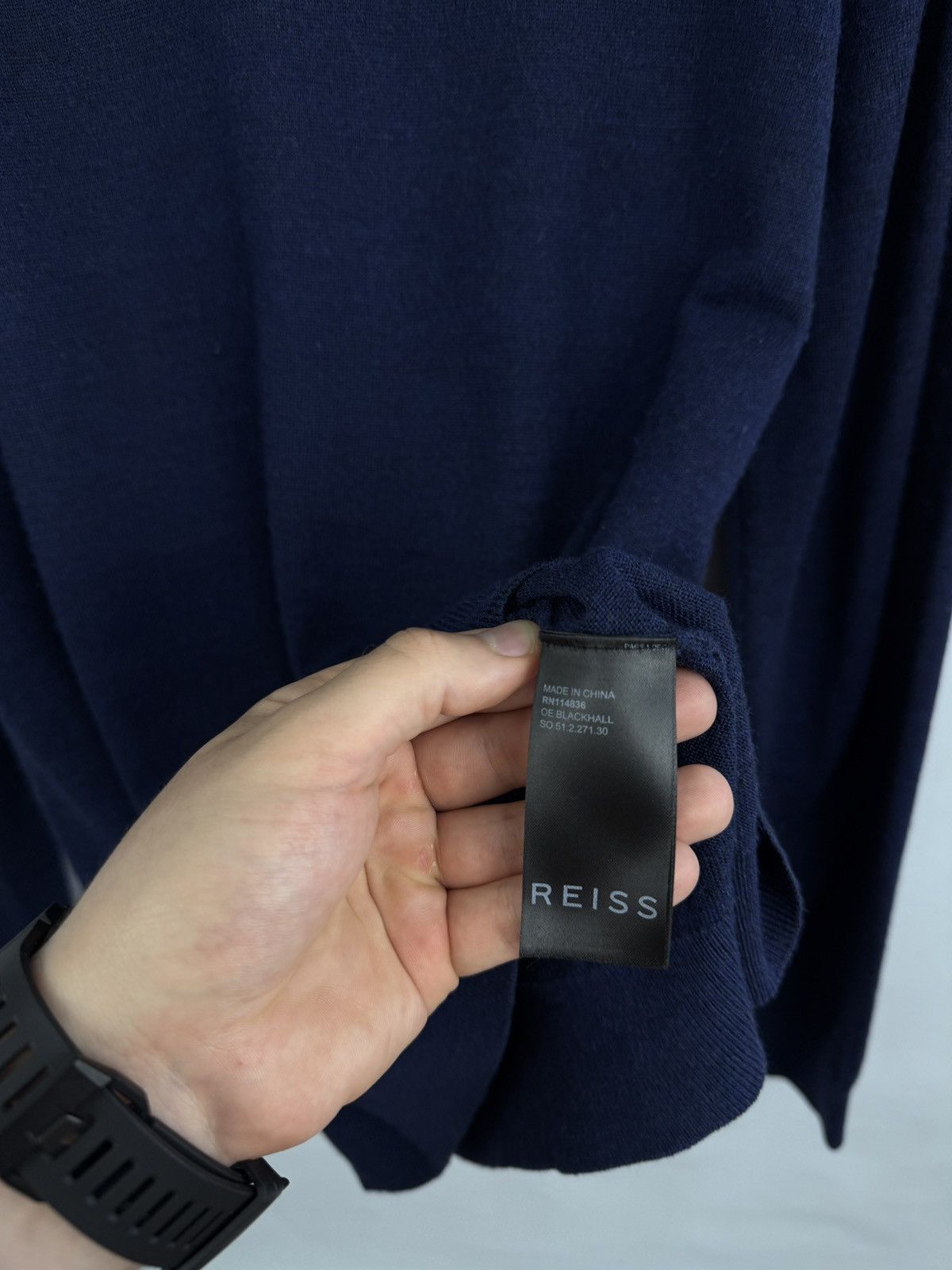 Reiss Reiss Luxury Wool Sweater Polo Long Sleeve Rare Retro Y2K Size US L / EU 52-54 / 3 - 6 Thumbnail