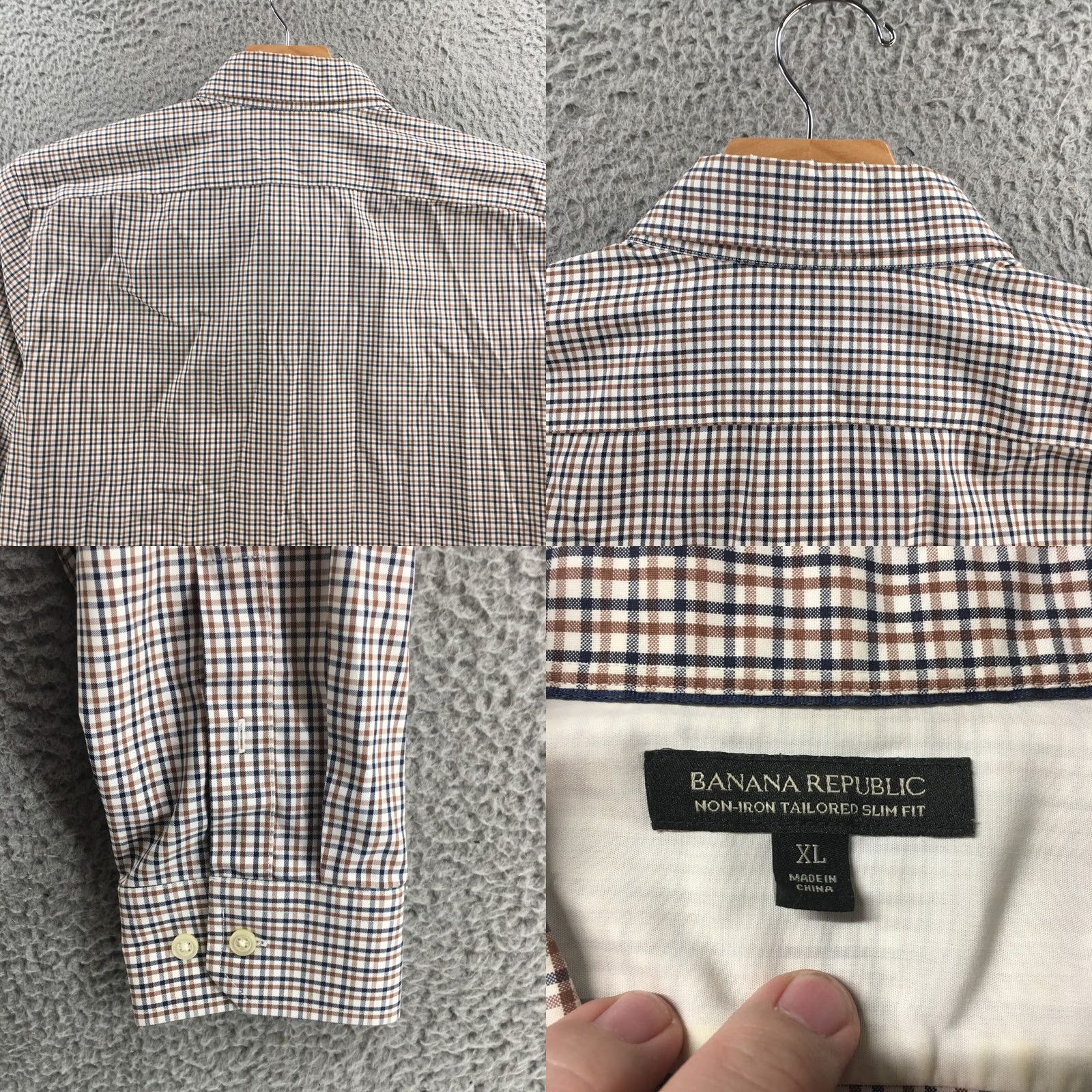 Banana Republic Banana Republic Shirt Mens XL Multicolor Plaid Button Down Long Sleeve Collared Shirt Size US XL / EU 56 / 4 - 8 Thumbnail
