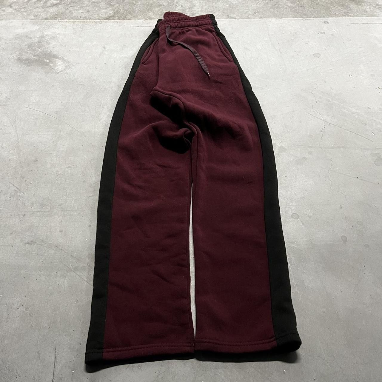 Vintage Vintage Y2K/2000s burgundy Red Grunge Loungewear Sweatpants! Size US 32 / EU 48 - 2 Thumbnail