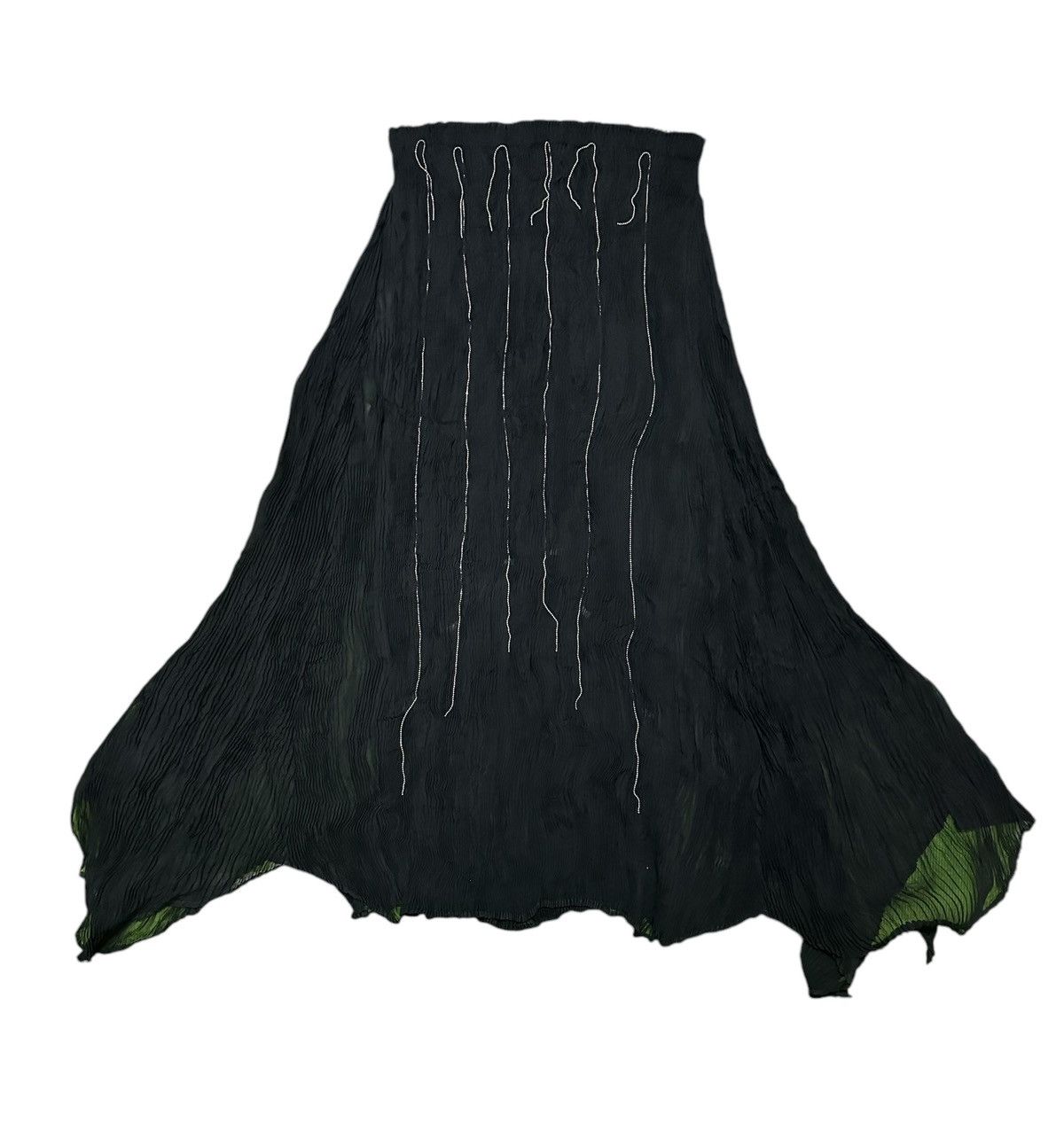 Issey Miyake Issey Miyake Wringkle pleated flaire skirt Size 30" / US 8 / IT 44 - 1 Thumbnail