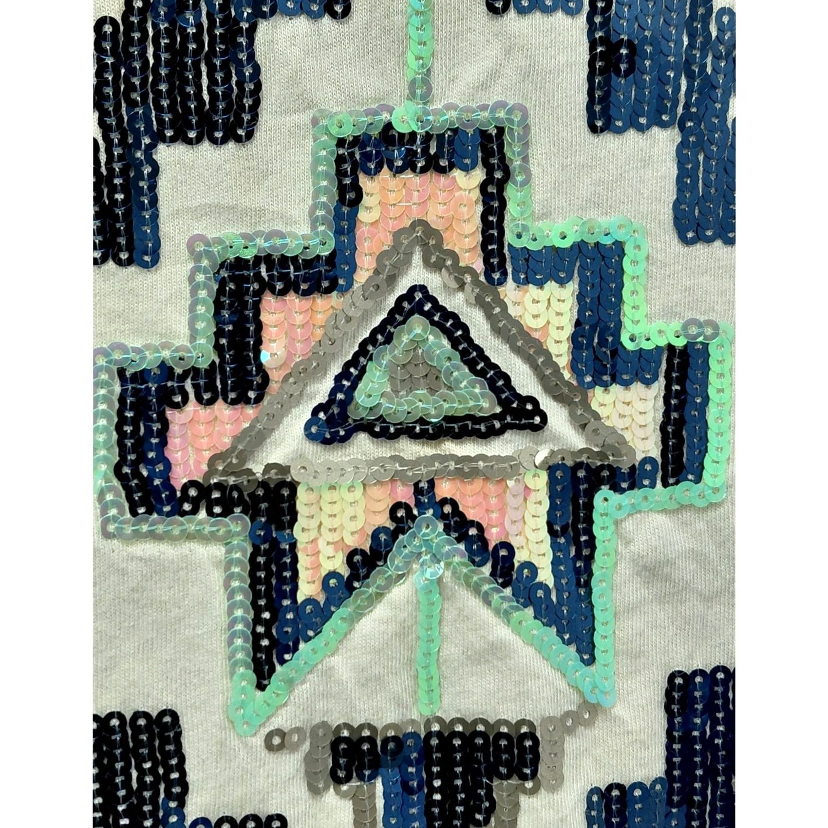 Express Express Sequin Embellished Mini Skirt Multicolor Geometric Lined Size XS Size 26" / US 2 / IT 38 - 3 Thumbnail