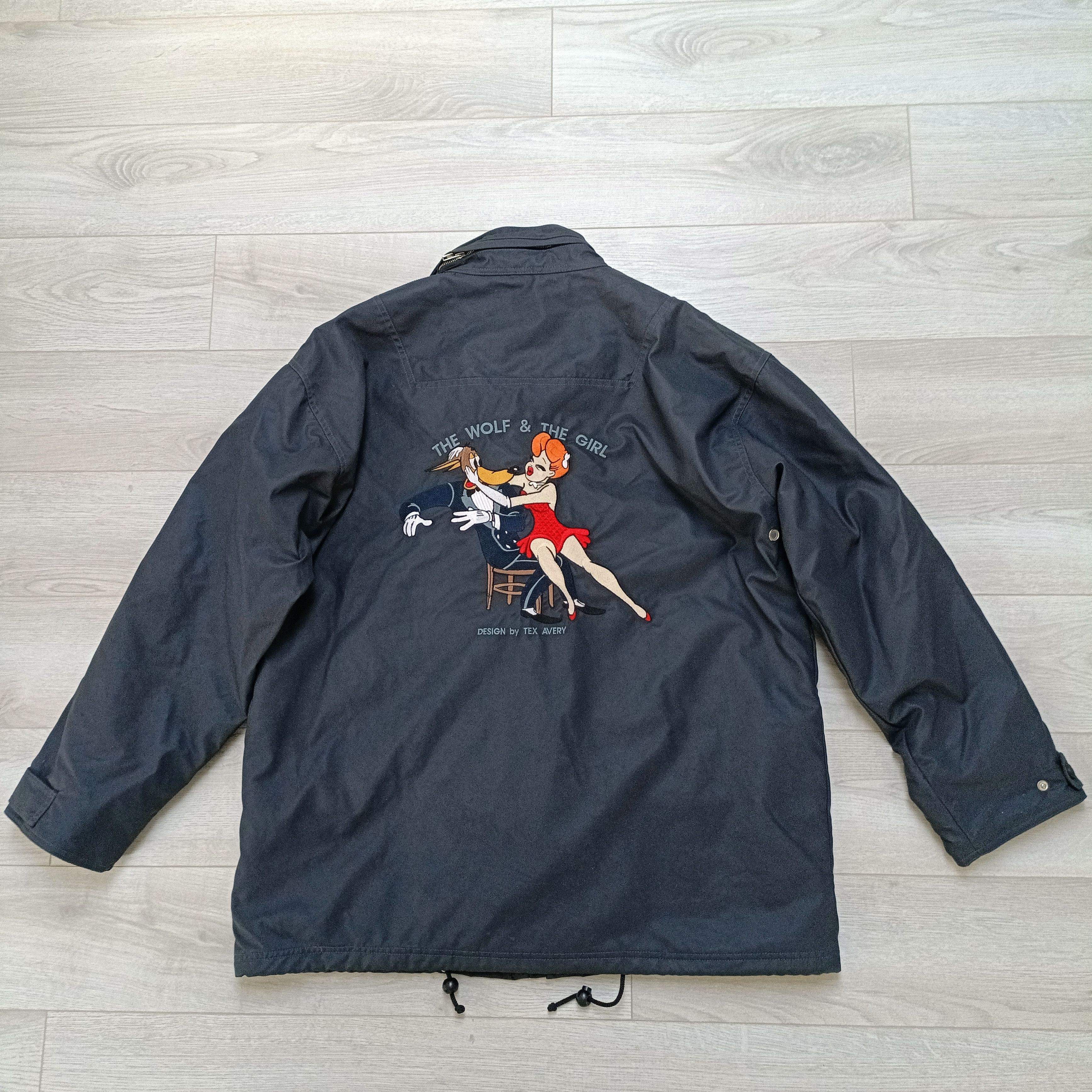 Vintage Tex Avery The Wolf & The Girl Studio Adventures Men's Jacket Size US XL / EU 56 / 4 - 3 Thumbnail