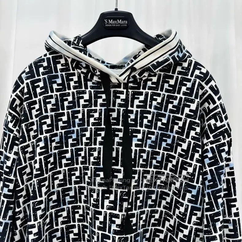 Fendi Fendi California sky all-over old flower hoodie Size S / US 4 / IT 40 - 3 Thumbnail