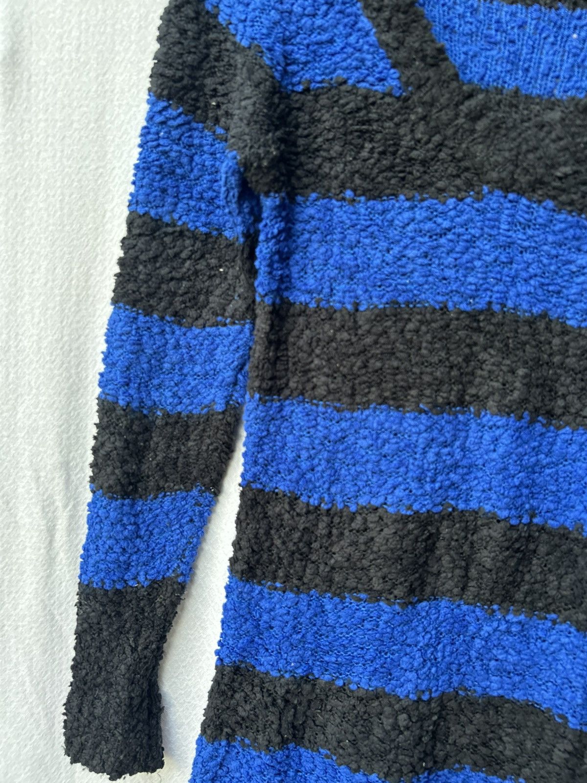 14th Addiction × Japanese Brand L.A Striped Grunge Mohair Fuzzy Knit Avantgarde Styled Size US M / EU 48-50 / 2 - 3 Thumbnail
