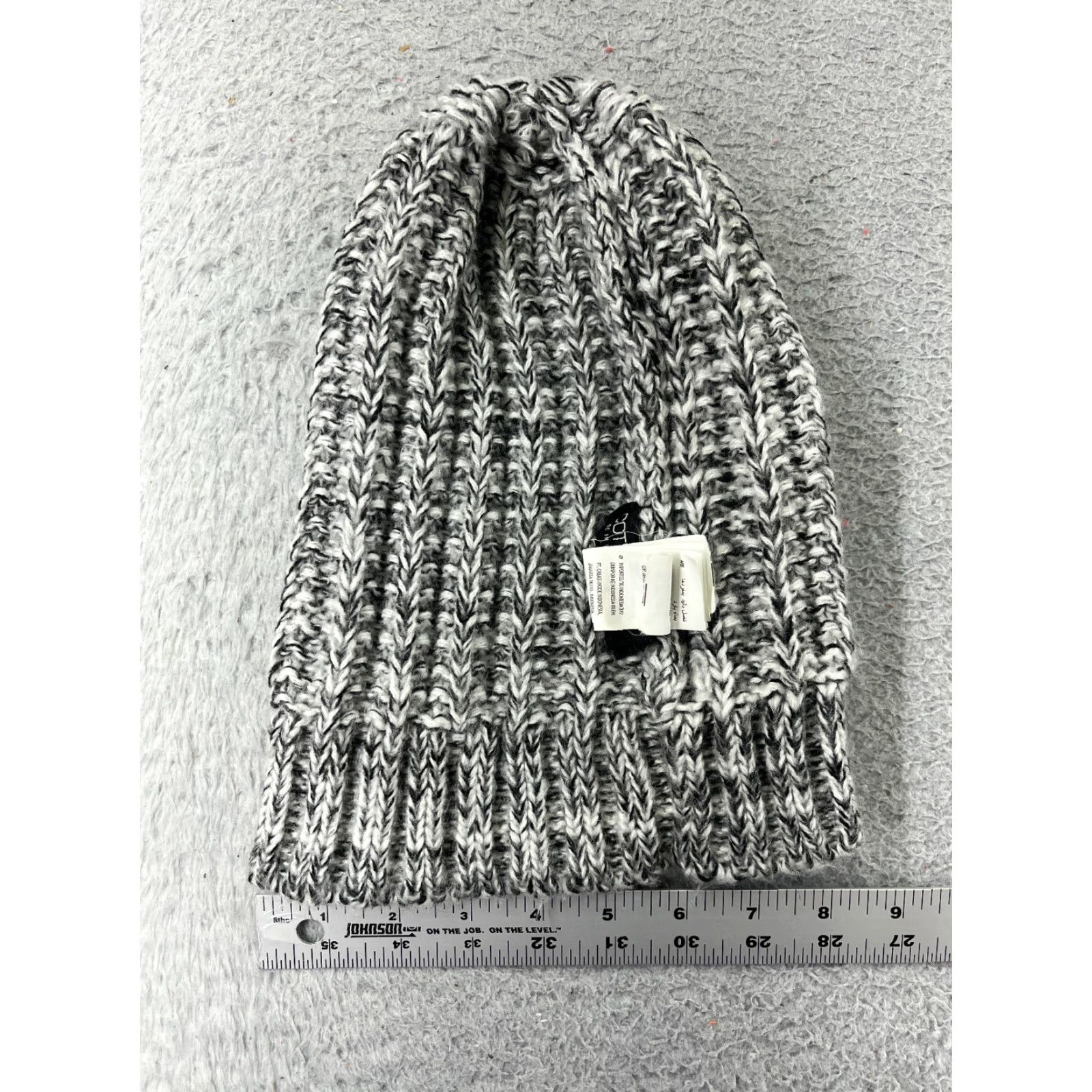Cotton On Cotton On Beanie Knit Hat Adults One Size Gray 100% Acrylic Winter Ski Beanie Mens Size ONE SIZE - 5 Thumbnail