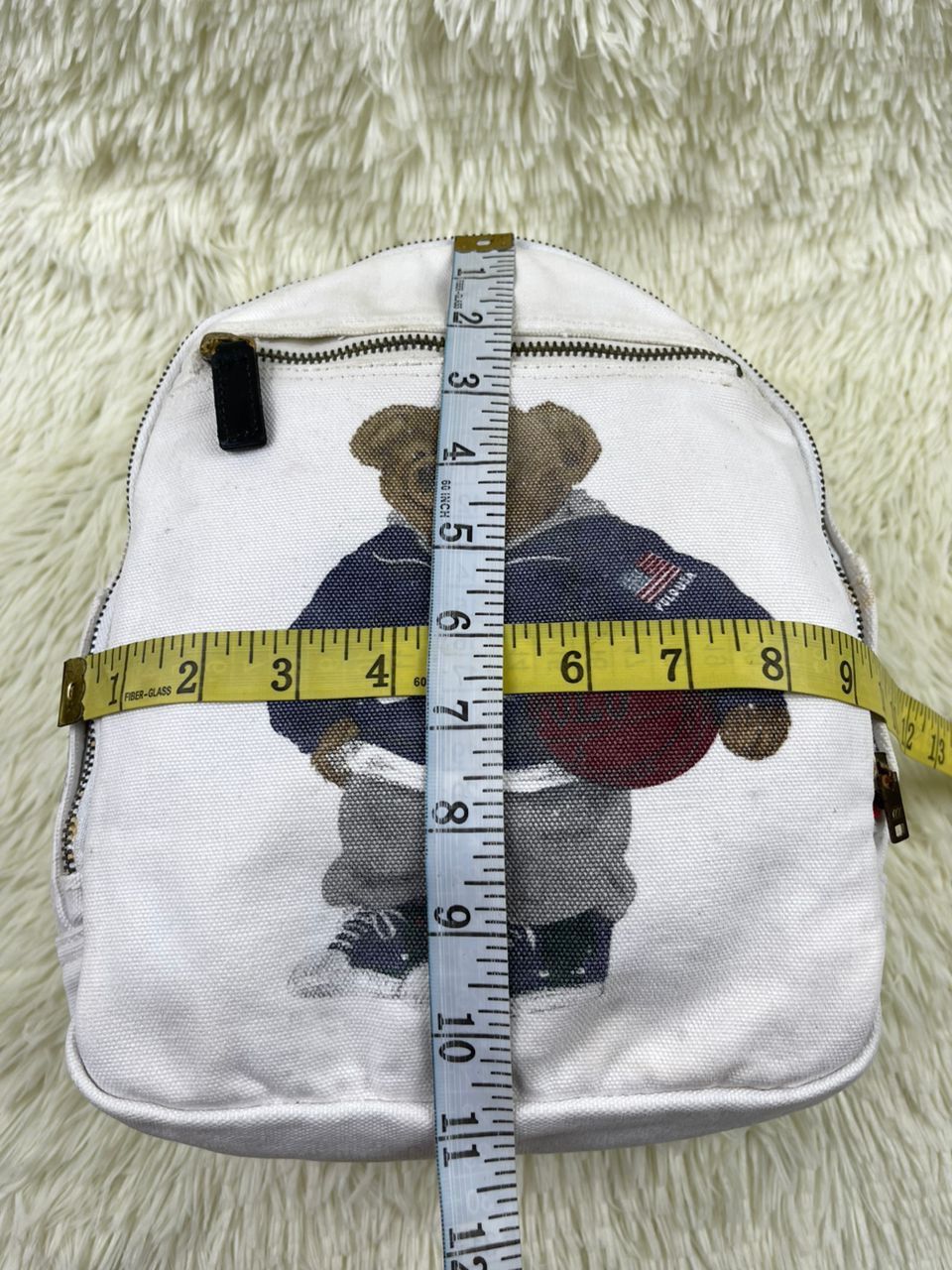 Polo Ralph Lauren × Ralph Lauren × Vintage Ralph Lauren Polo Bear Canvas Bagpack Size ONE SIZE - 21 Thumbnail