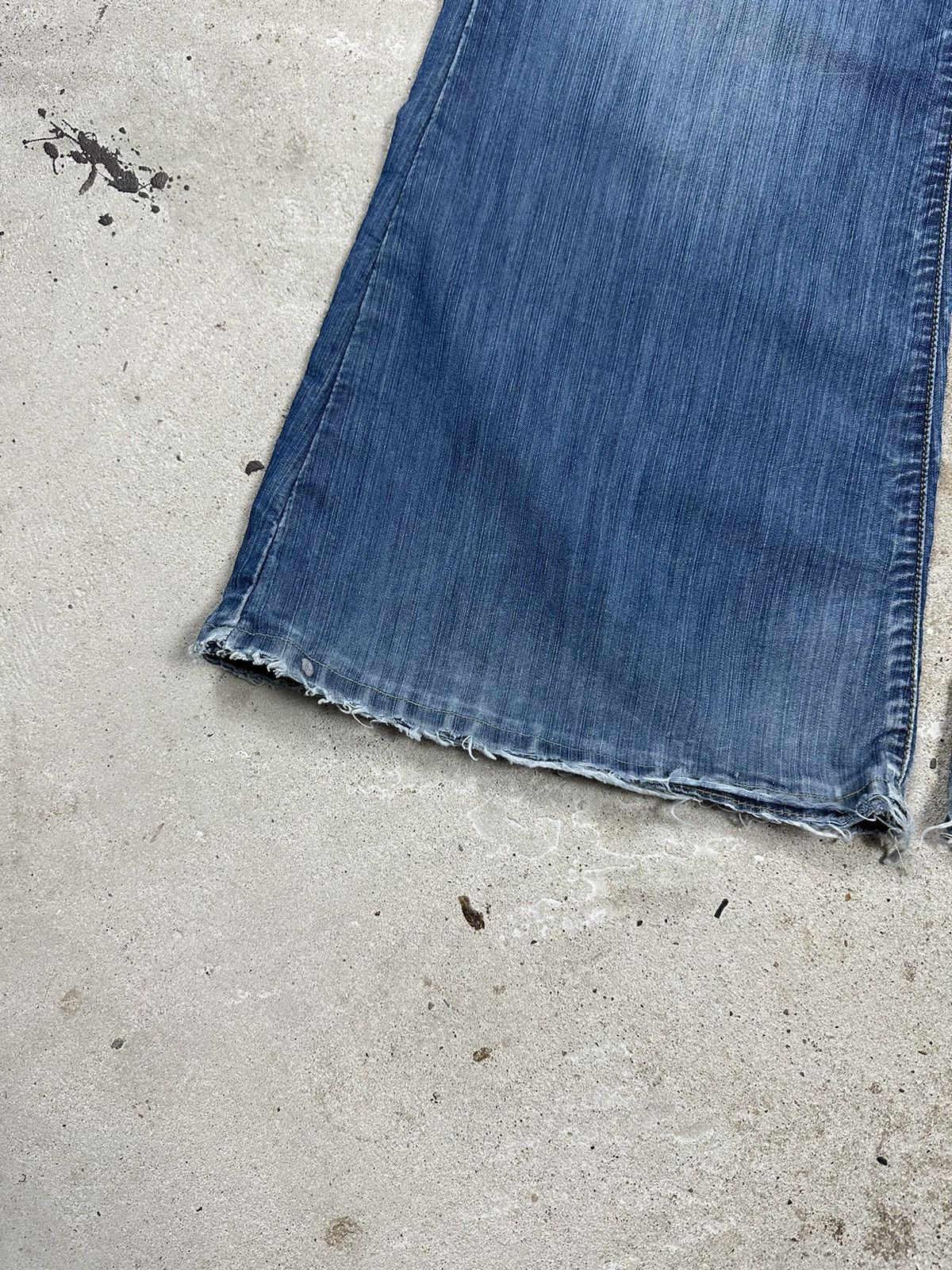 If Six Was Nine × Japanese Brand × Vintage ULTRA WIDE Vintage Y2K Flare Bootcut Denim Pants Size US 30 / EU 46 - 4 Thumbnail