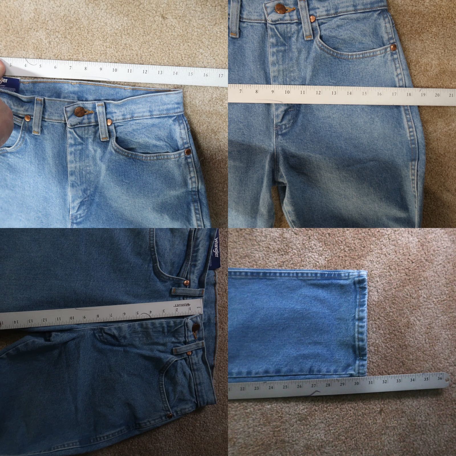 Wrangler Wrangler 13MWZ Cowboy Cut Jeans Bootcut Women Juniors 3x30 Blue Denim Rancher Western Cowboy Size 26" / US 2 / IT 38 - 8 Thumbnail